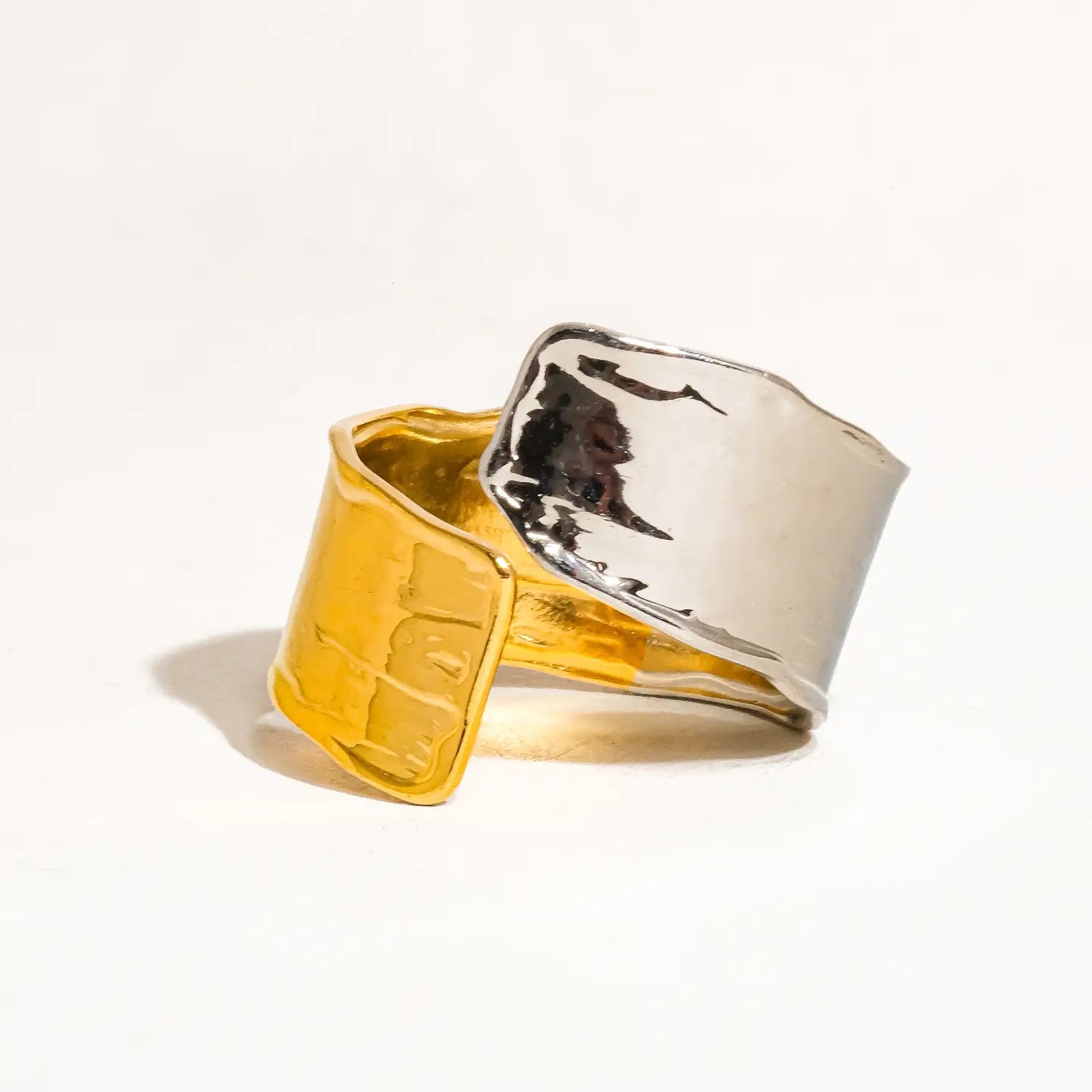 The Two Toned Textured Ring