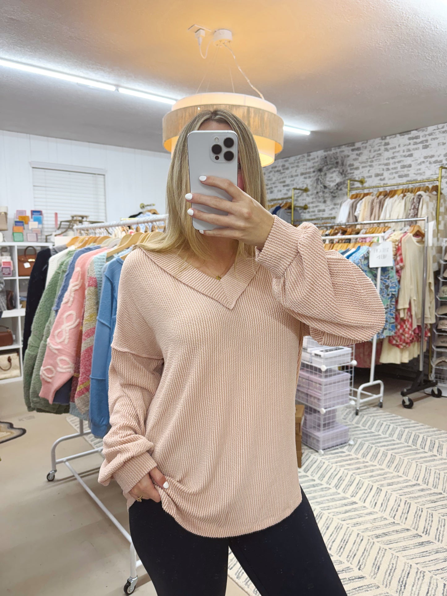 The Winter 2.0 | Nude Ribbed Pullover