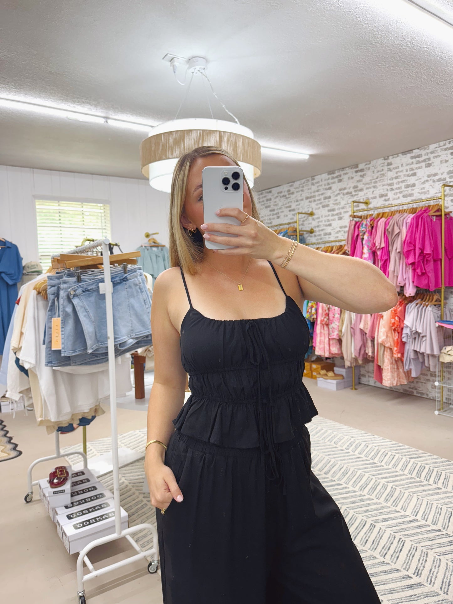 The Francesca | Linen Cami Top and Pants Set