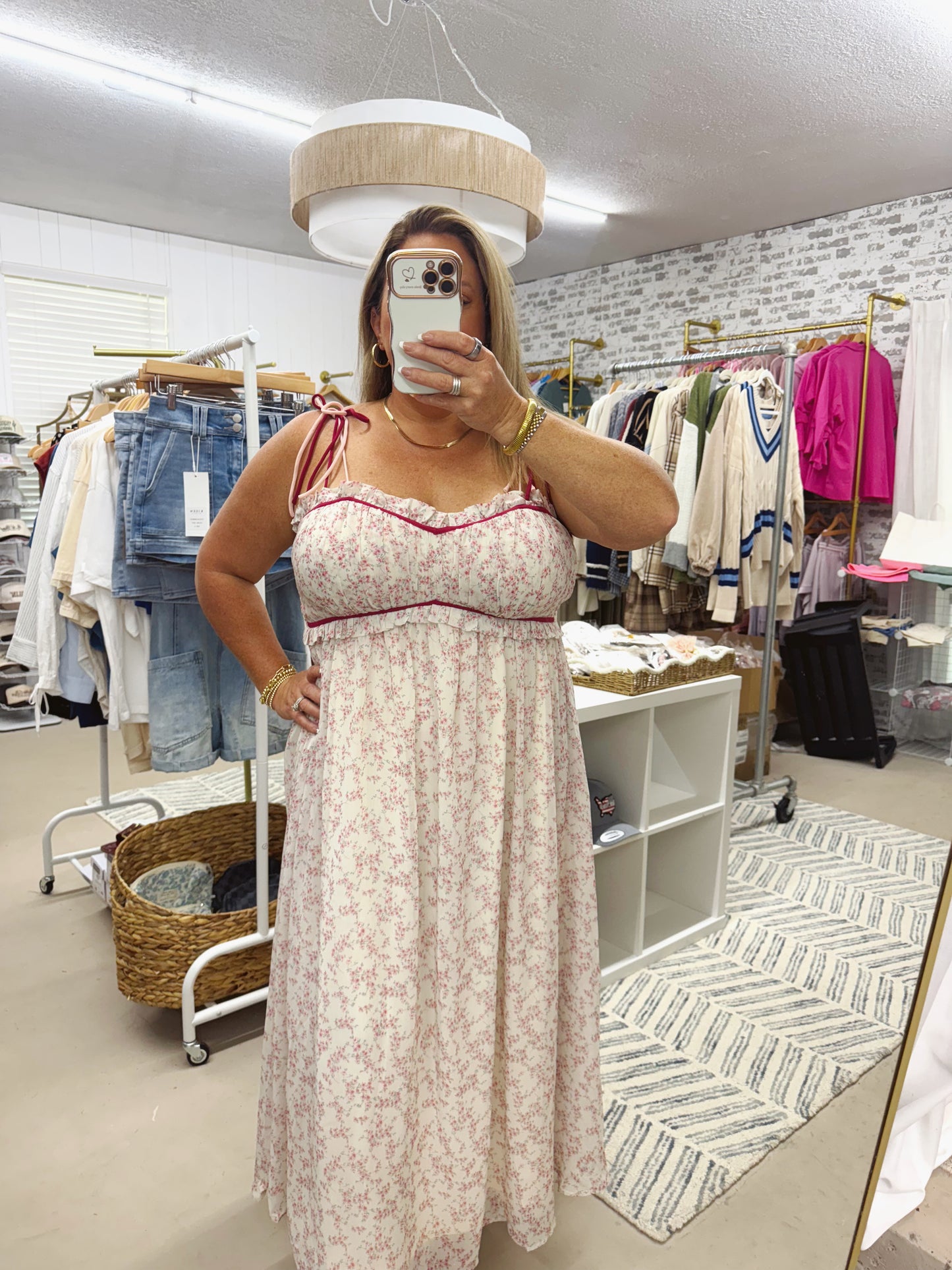 The Jess | Blush Floral Dress