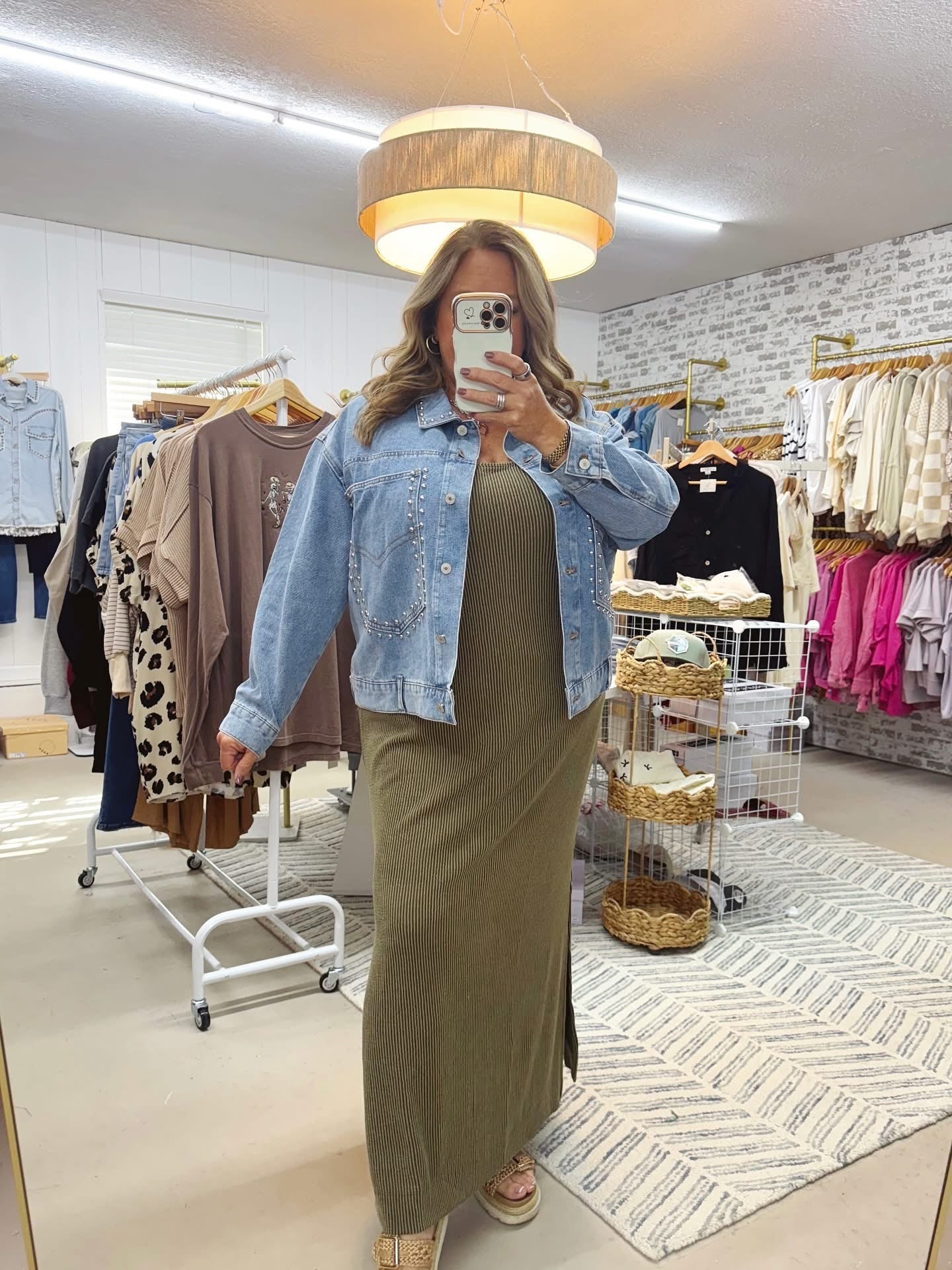 The Jenn | Studded Denim Jacket