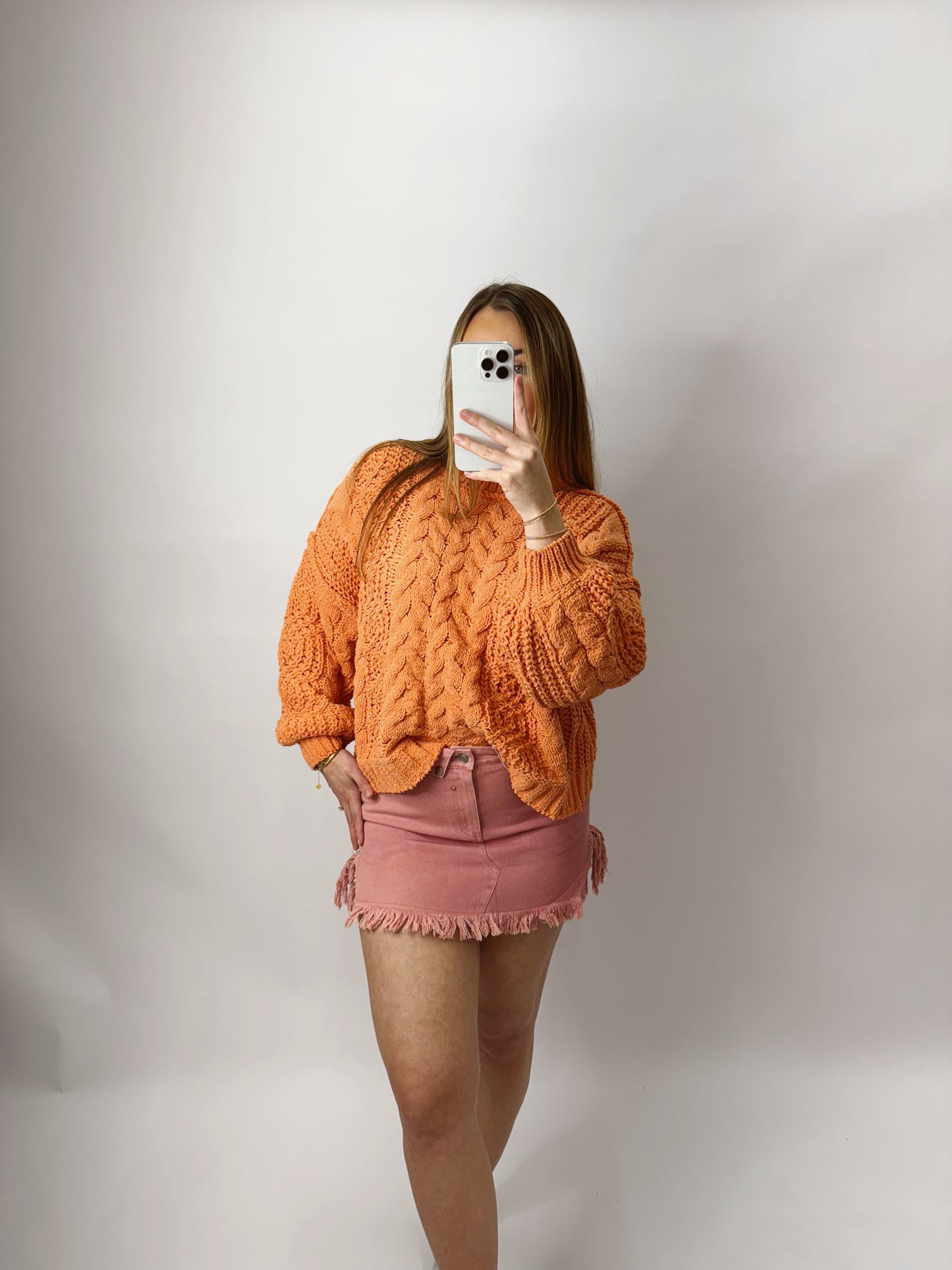 The Jessica | Pink Denim Mini Skirt
