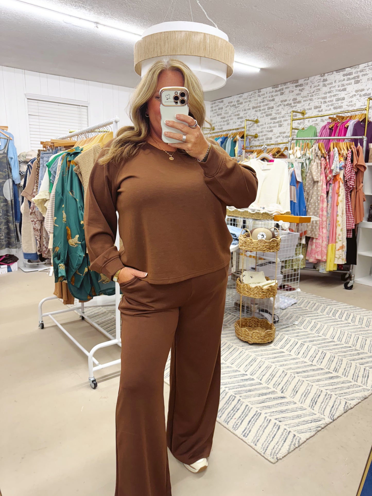 The Brenna | Chocolate Brown Lounge Set