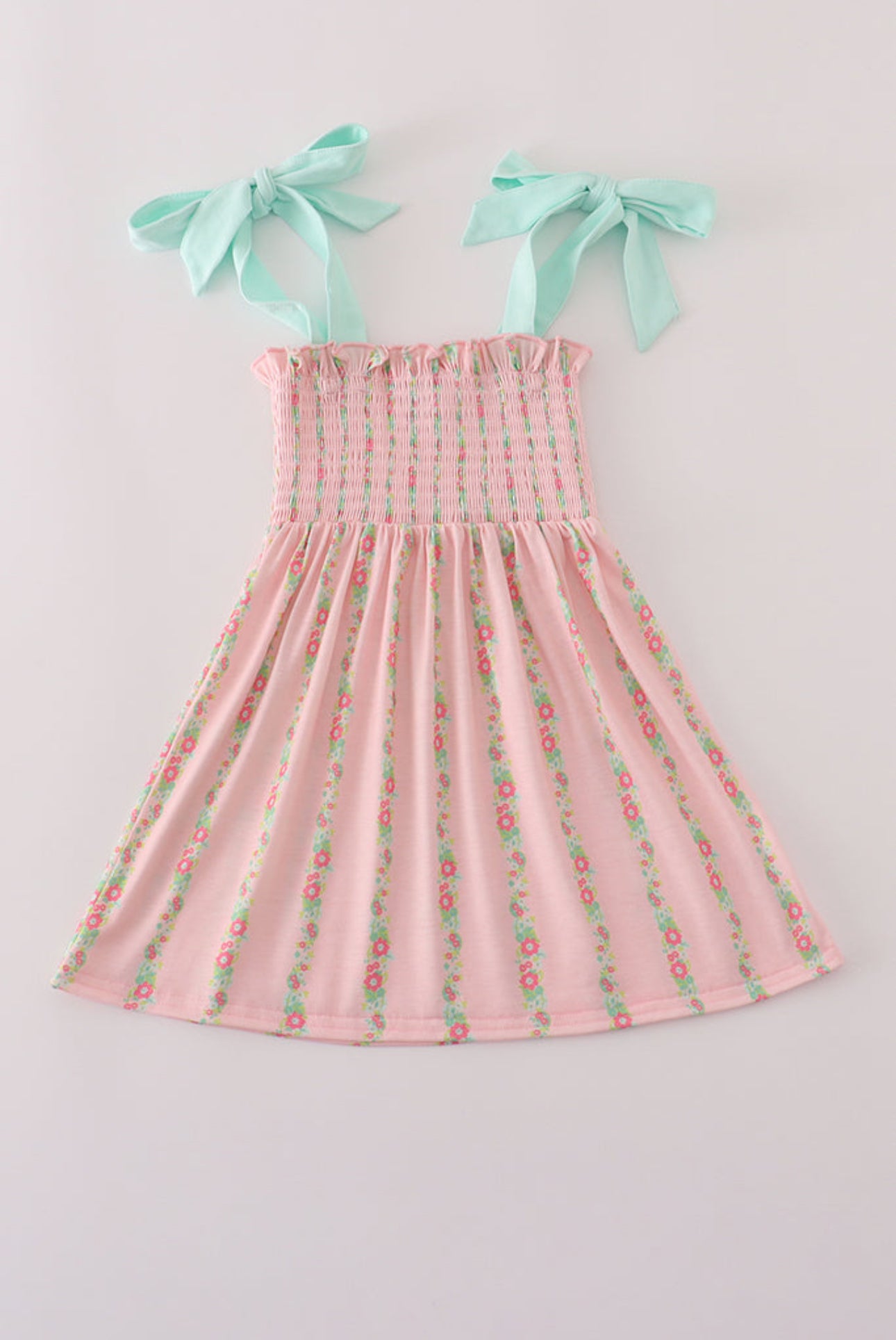 The Mallory | Girls Floral Smocked Dress
