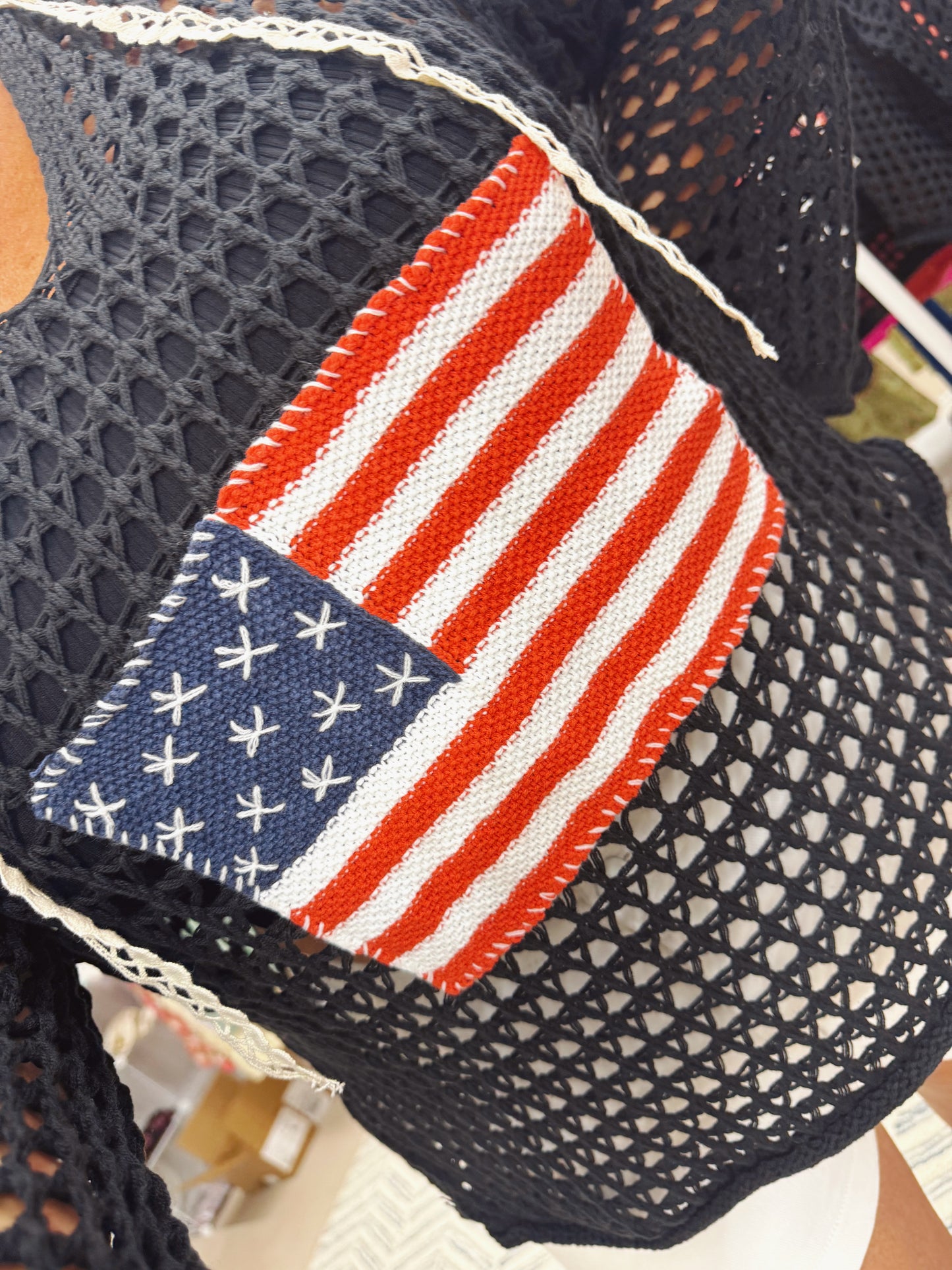 The American Flag Crochet Top