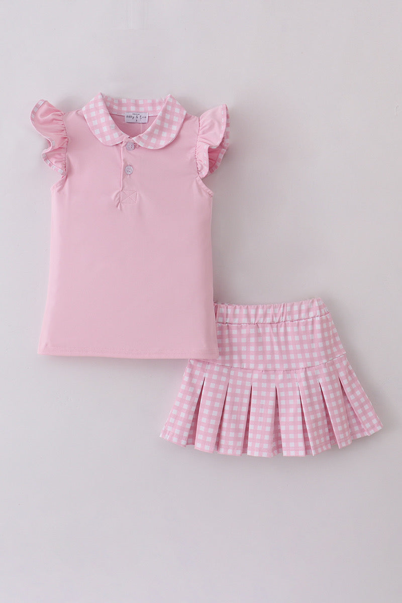 The Girls Active Skort Set | Pink