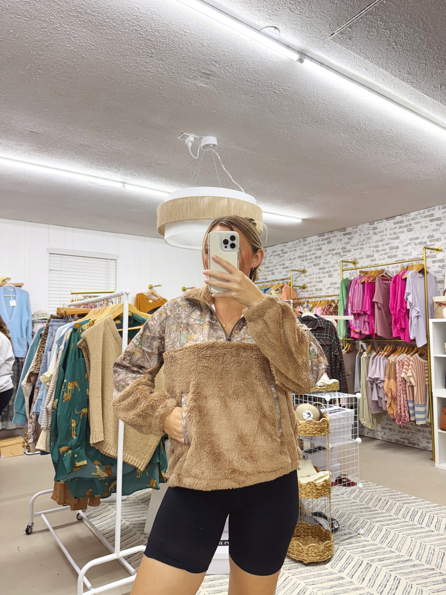 The Camo Sherpa Pullover