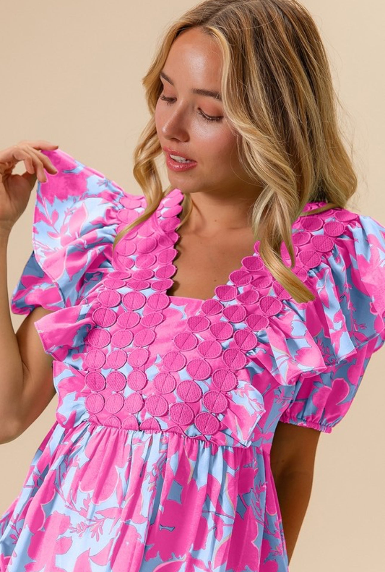 The Clarissa | Purple Floral Blouse