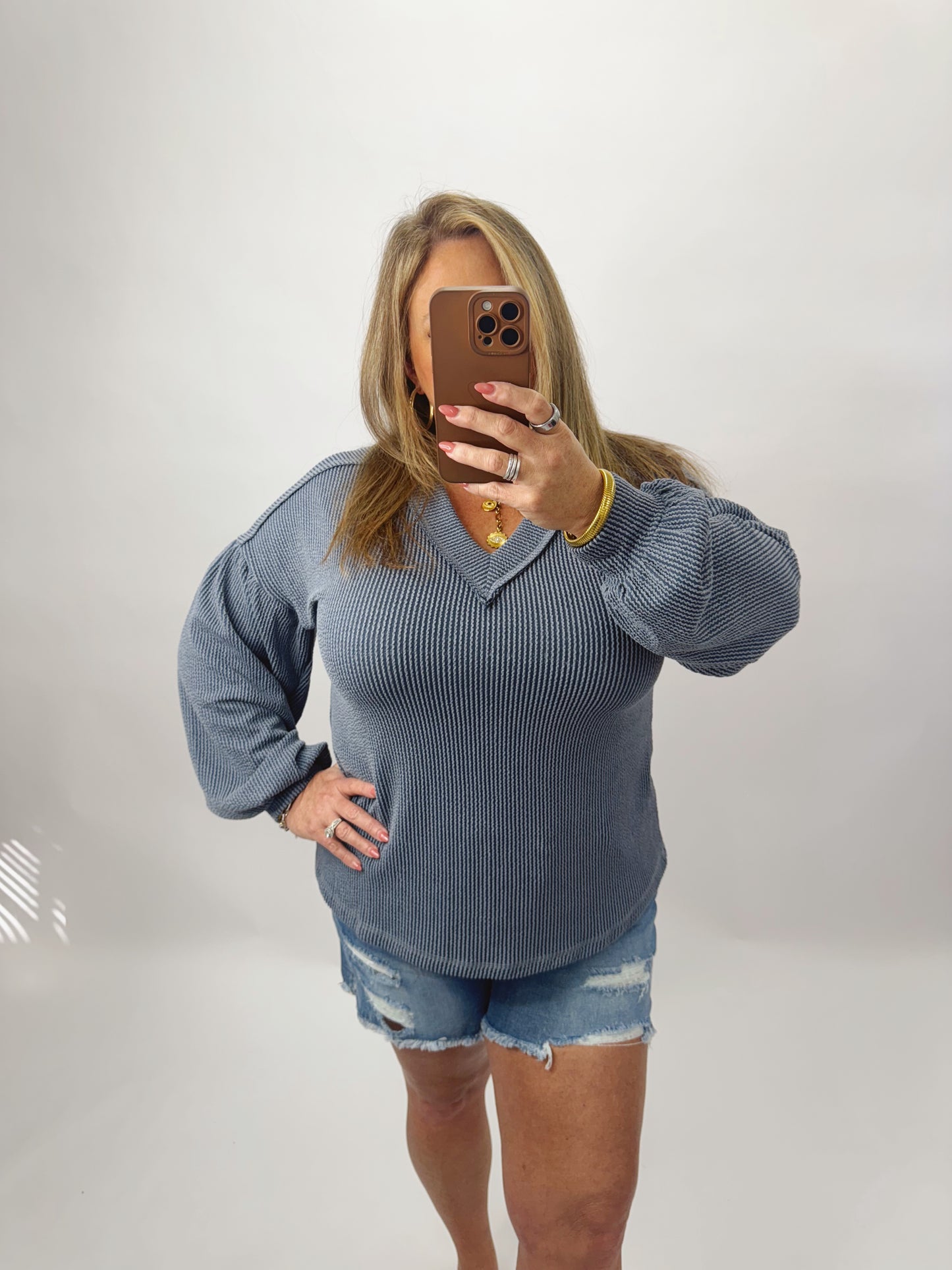 The Winter | Navy Ribbed Pullover