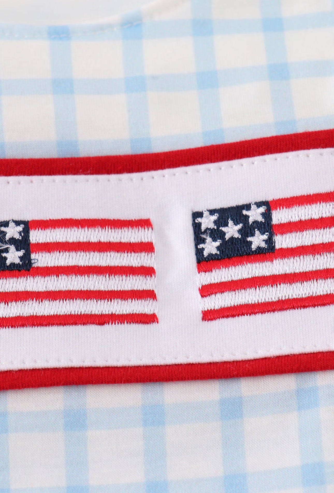 The Alex | Flag Embroidered Romper
