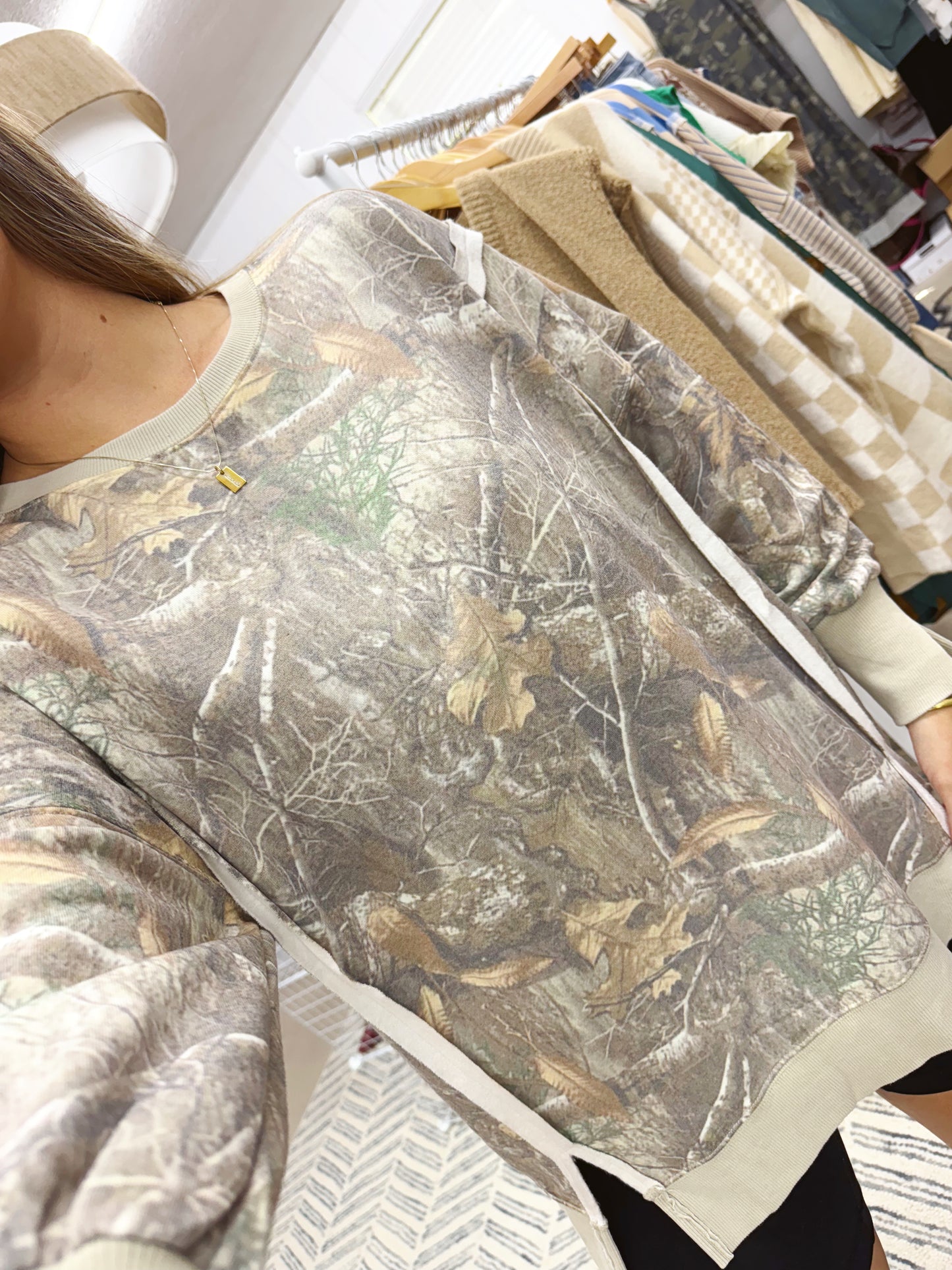 The Clara | Camo Classic Crew Pullover