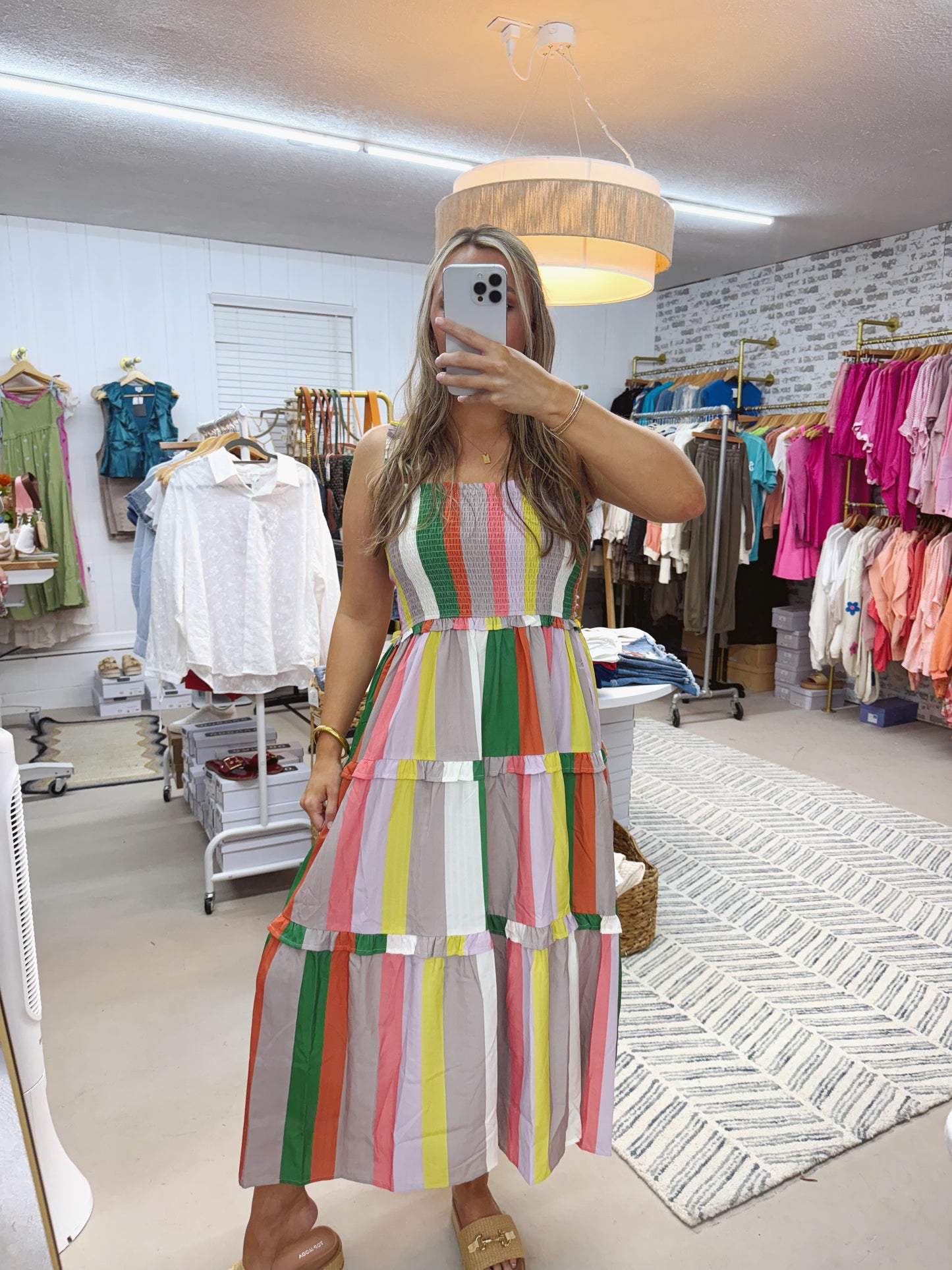 The Shelly | Multi Color Striped Dress