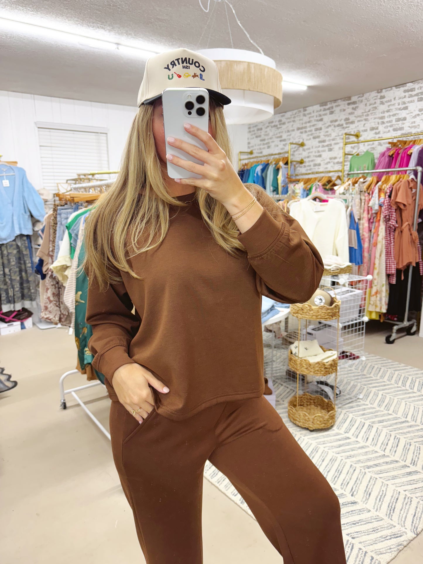 The Brenna | Chocolate Brown Lounge Set