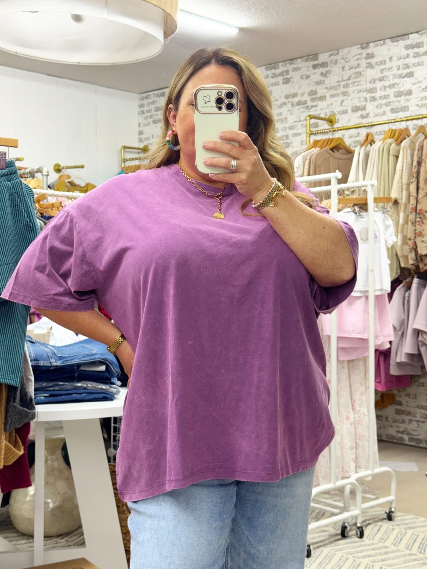 The Annette | Plum Tee