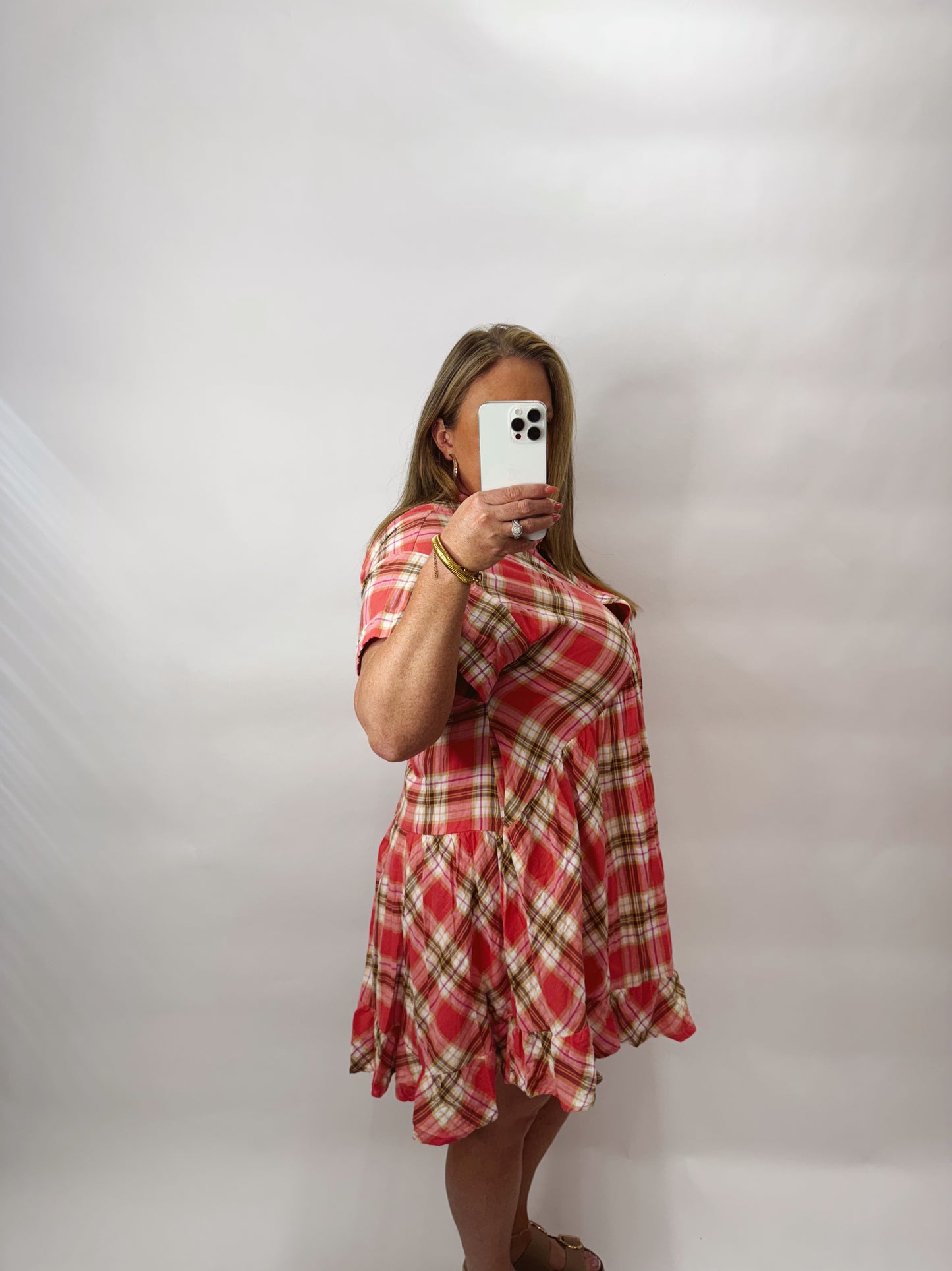 The Dani | Pink Plaid Dress