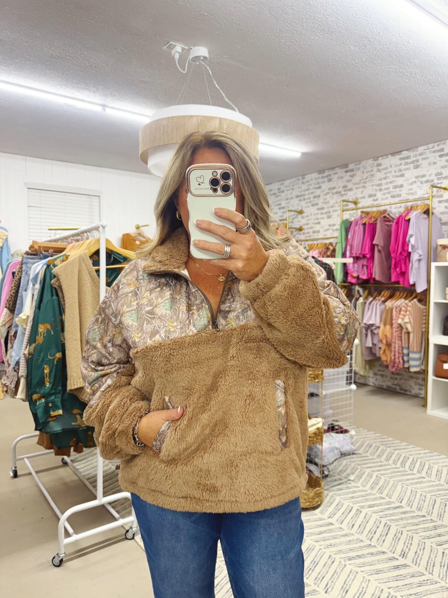 The Camo Sherpa Pullover