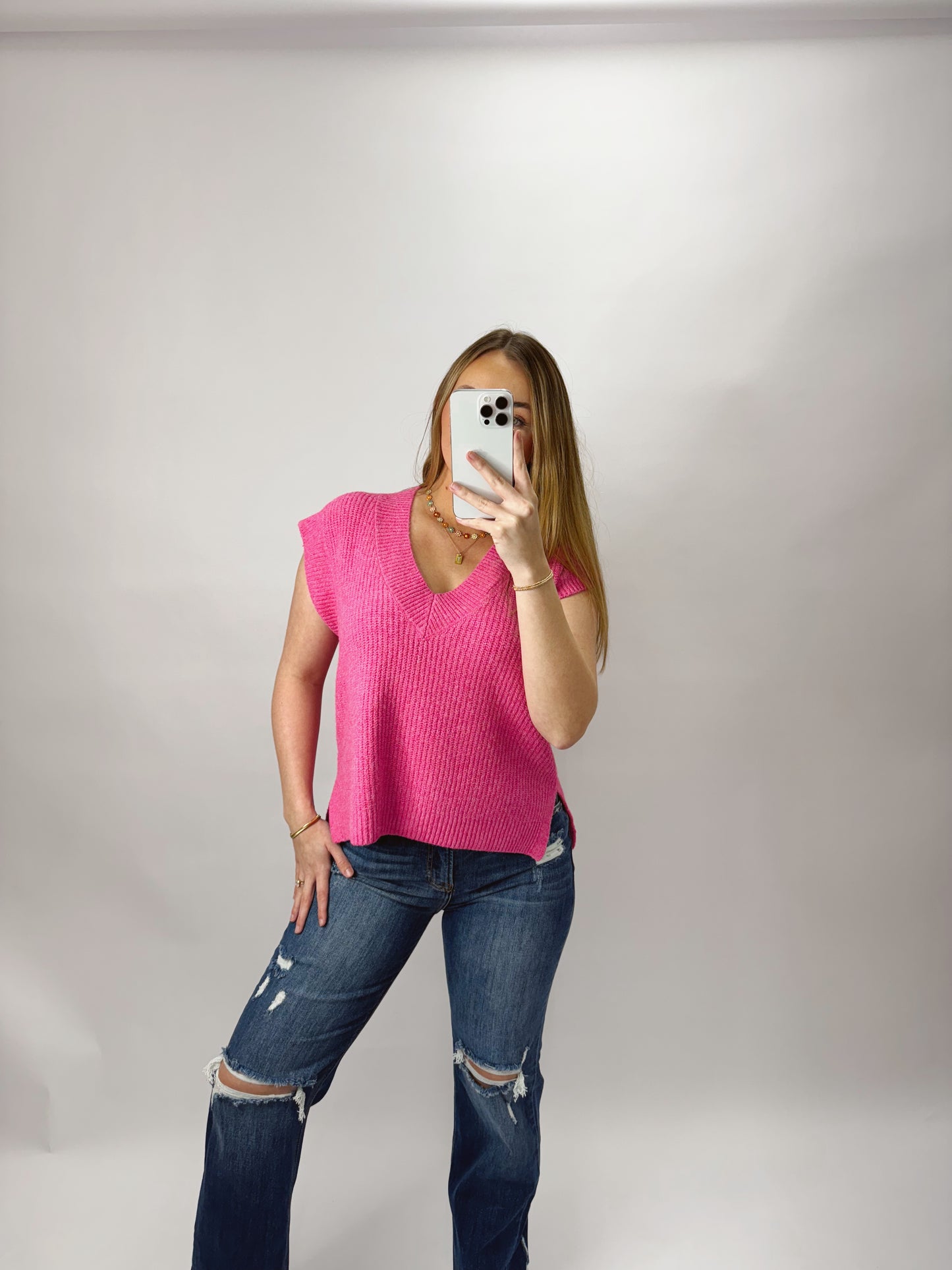 The Landry | Pink Sweater Vest