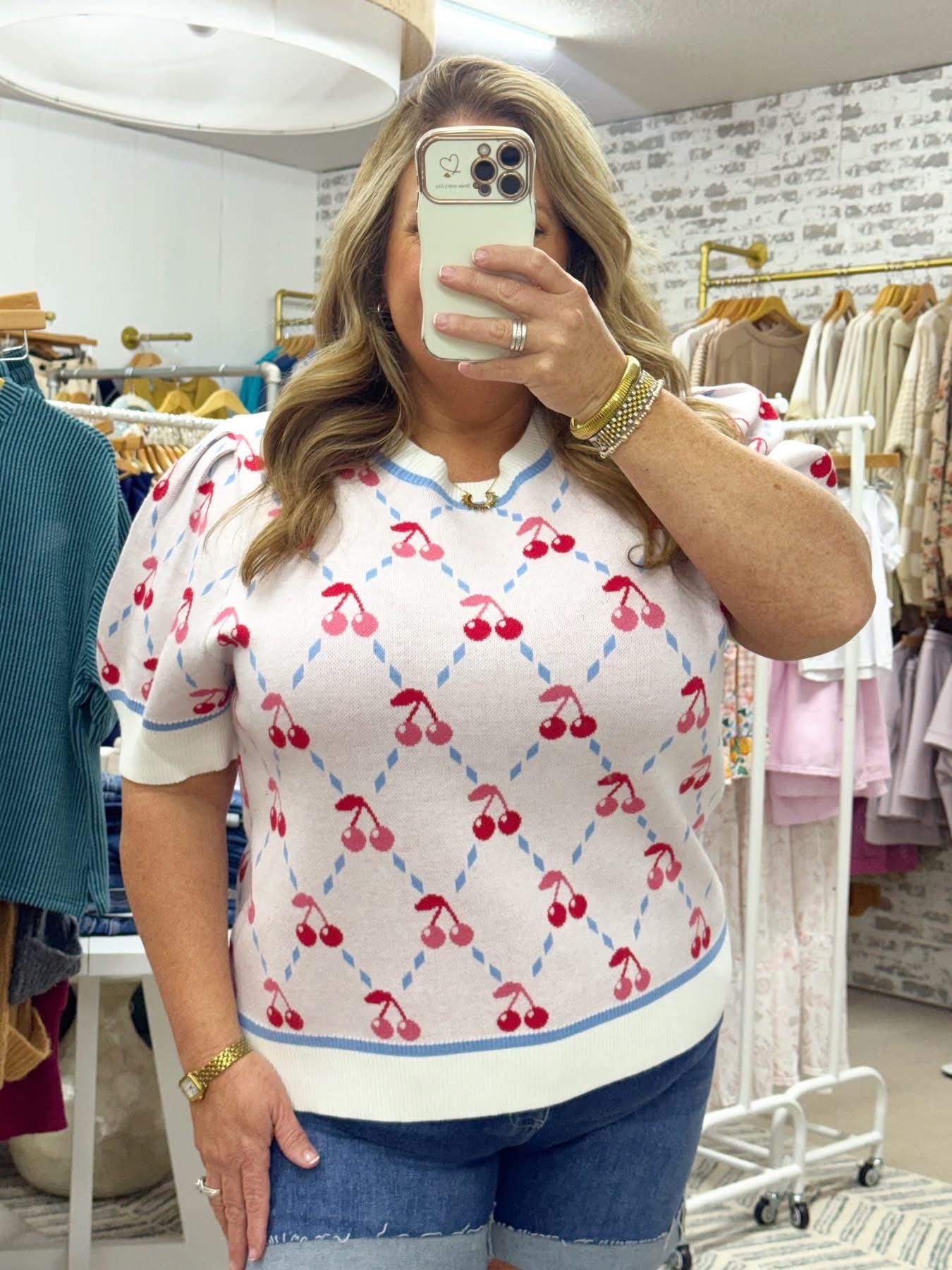 The Cherry Knit Top