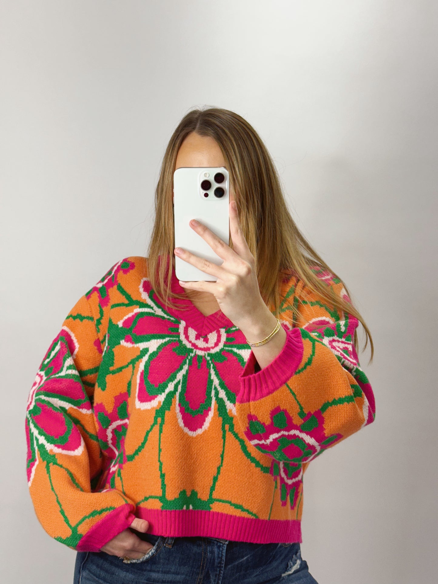 The Kristine | Floral Spring Sweater