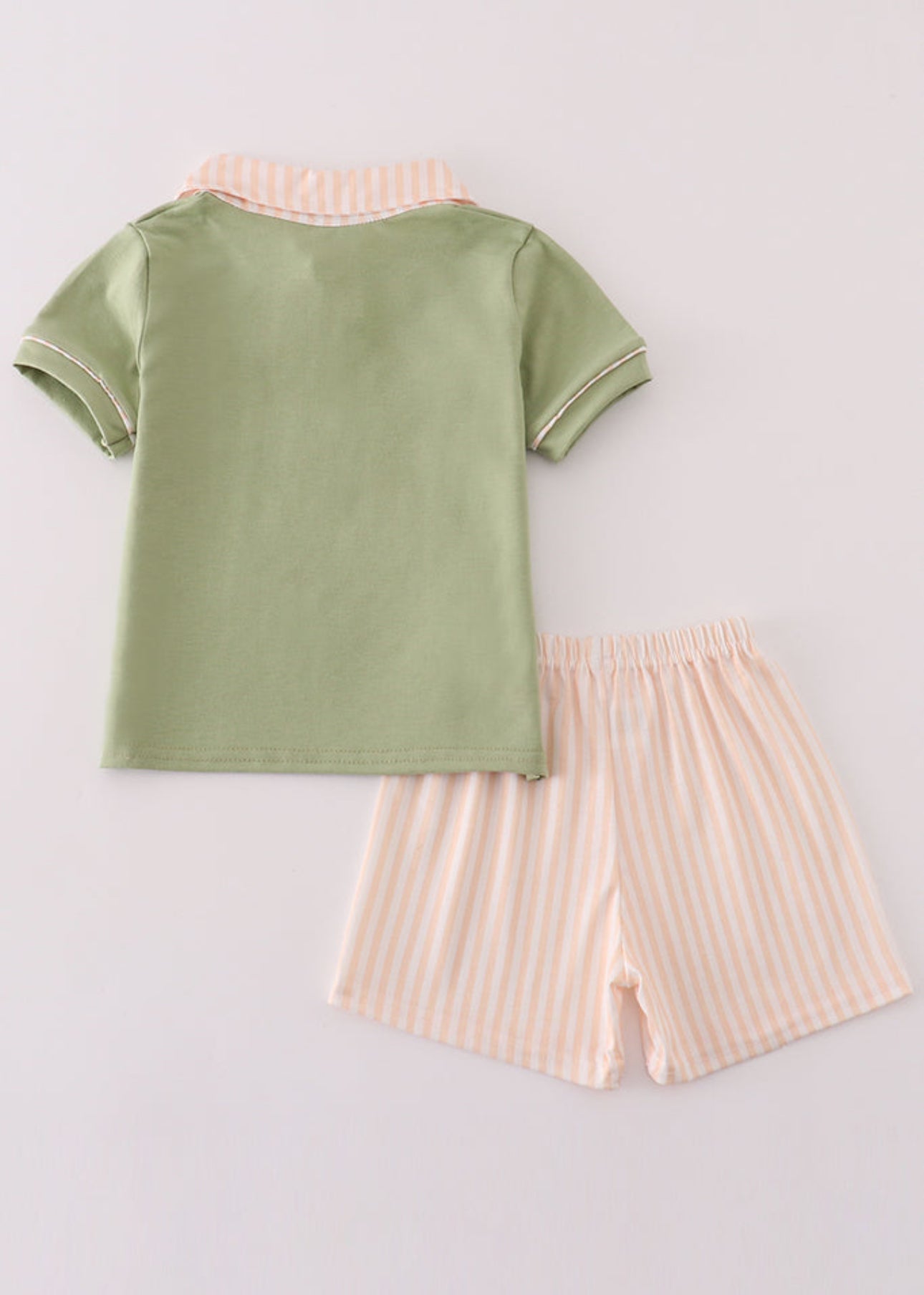 The Lincoln | Green and Yellow Shorts Set