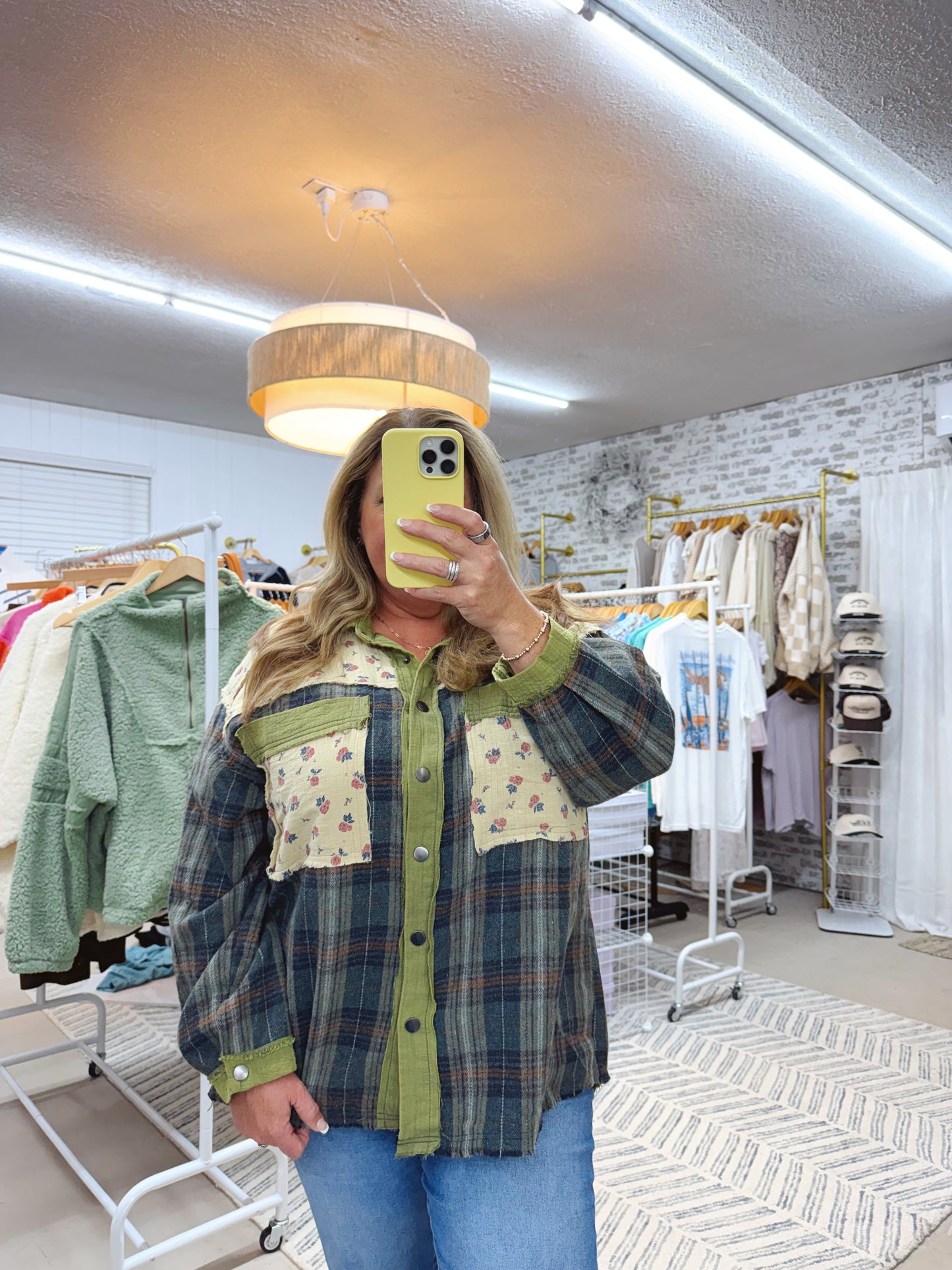 The Vinnie | Vintage Olive Plaid Button Up