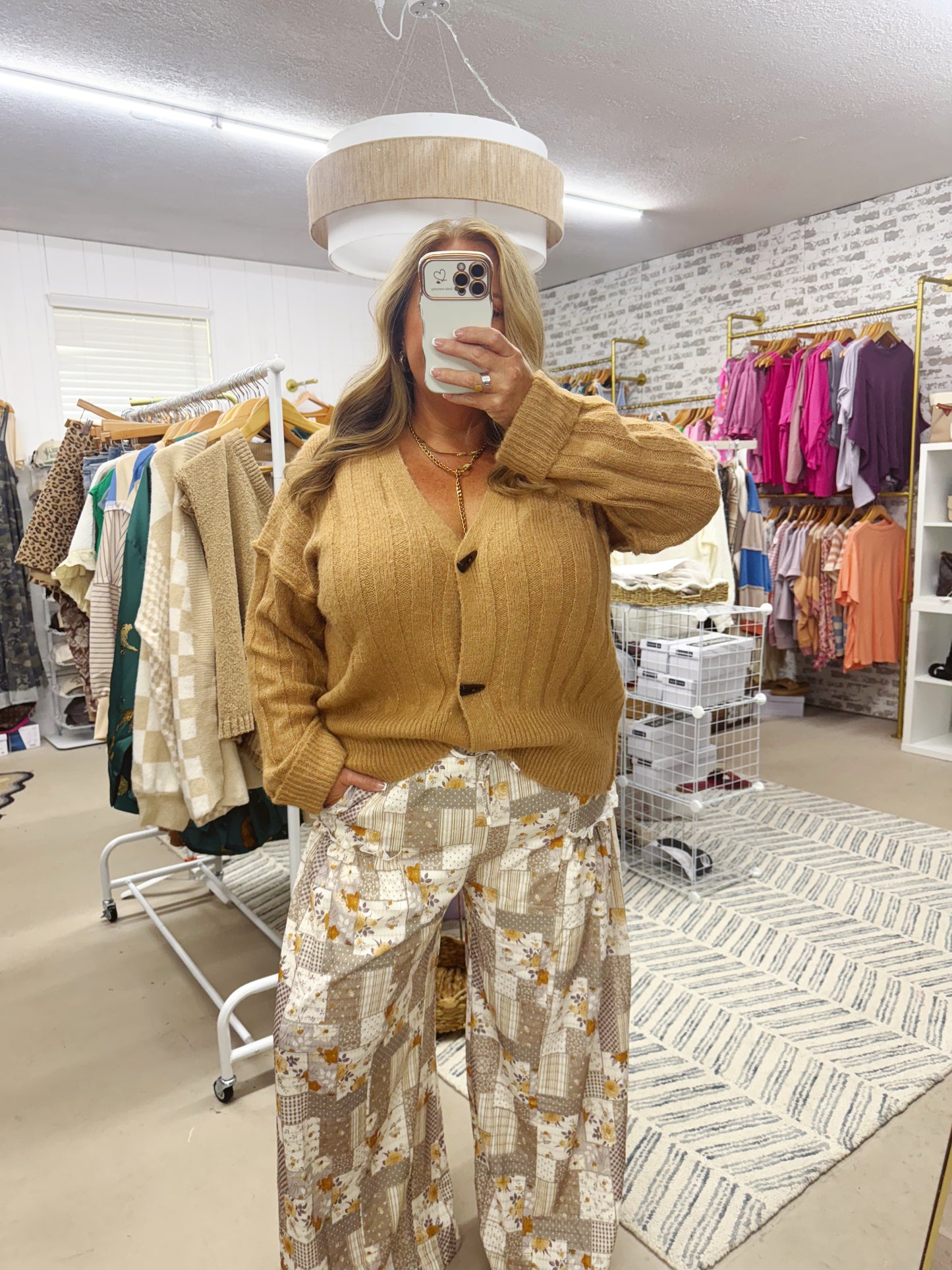 The Jane | Camel Sweater Cardigan