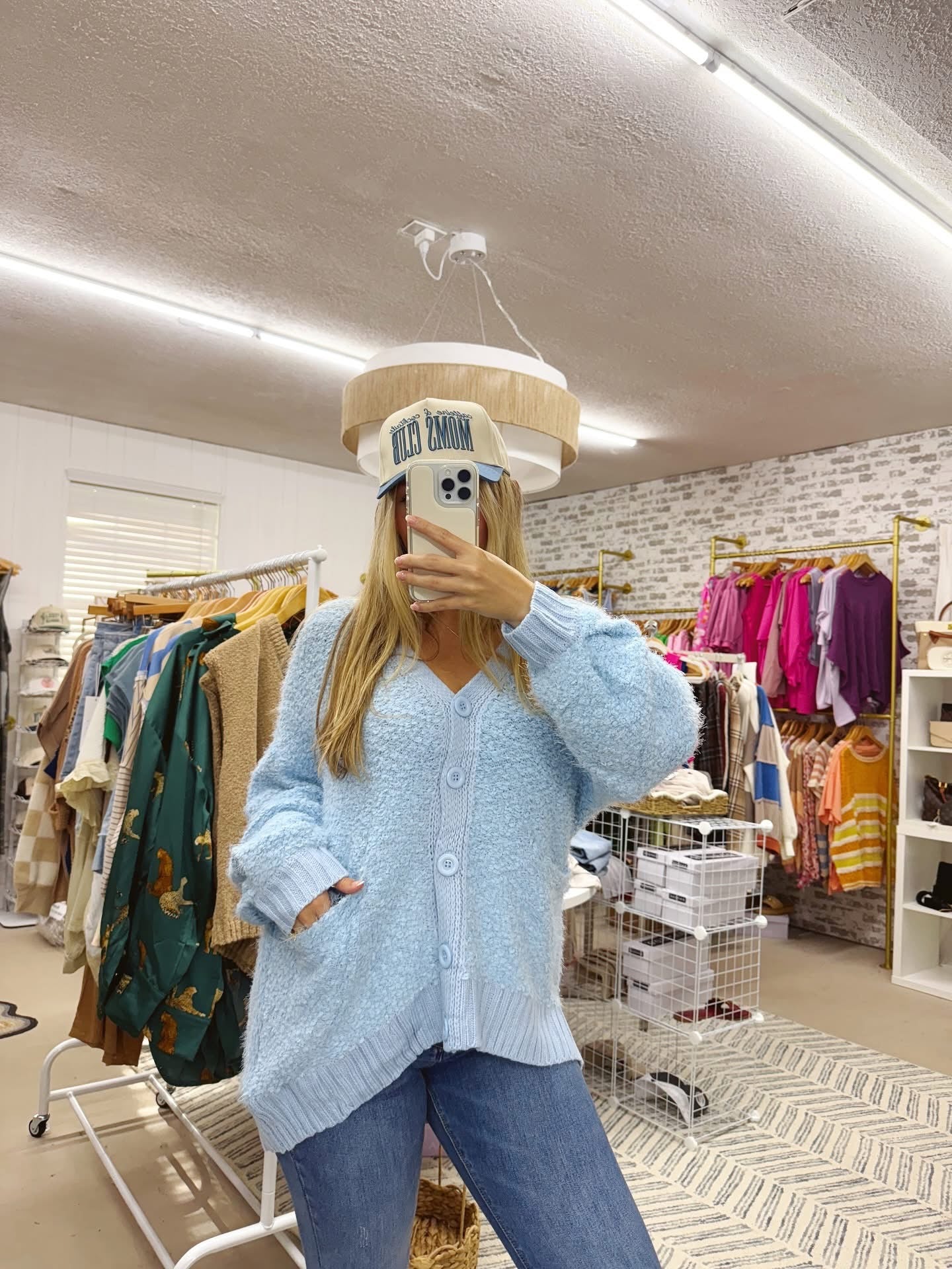 The Lisa | Sky Blue Oversized Cardigan