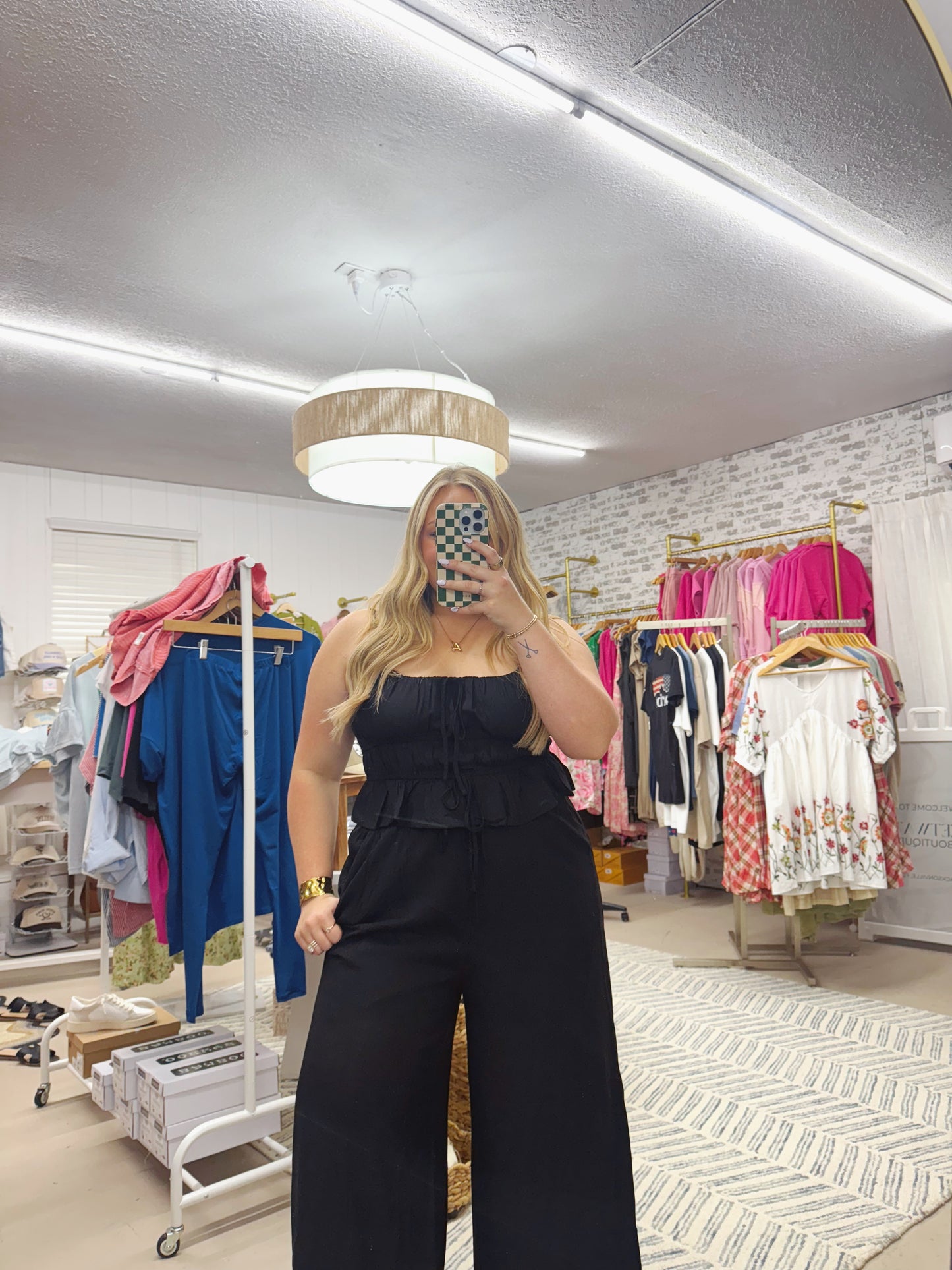 The Francesca | Linen Cami Top and Pants Set
