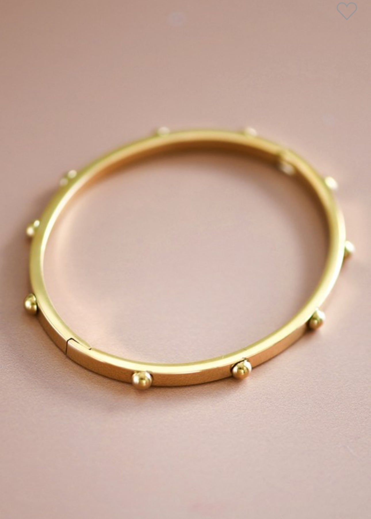 The Studded Bangle | Gold