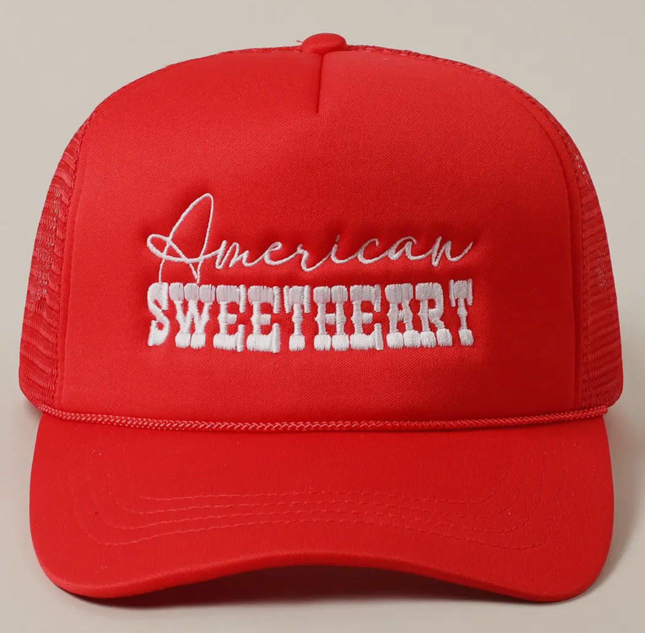 American Sweetheart | Red Trucker Hat