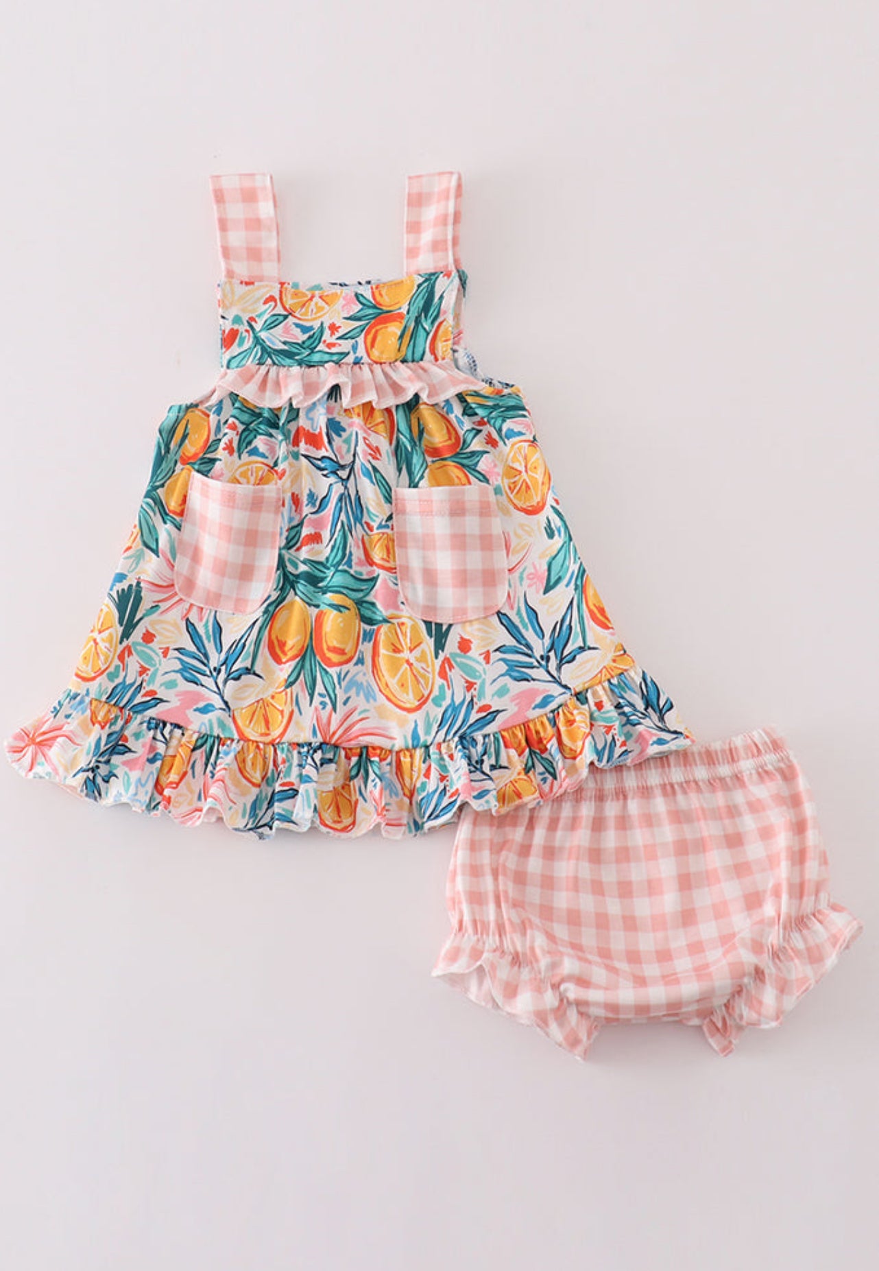 The Lennon | Citrus Print Bloomer Set