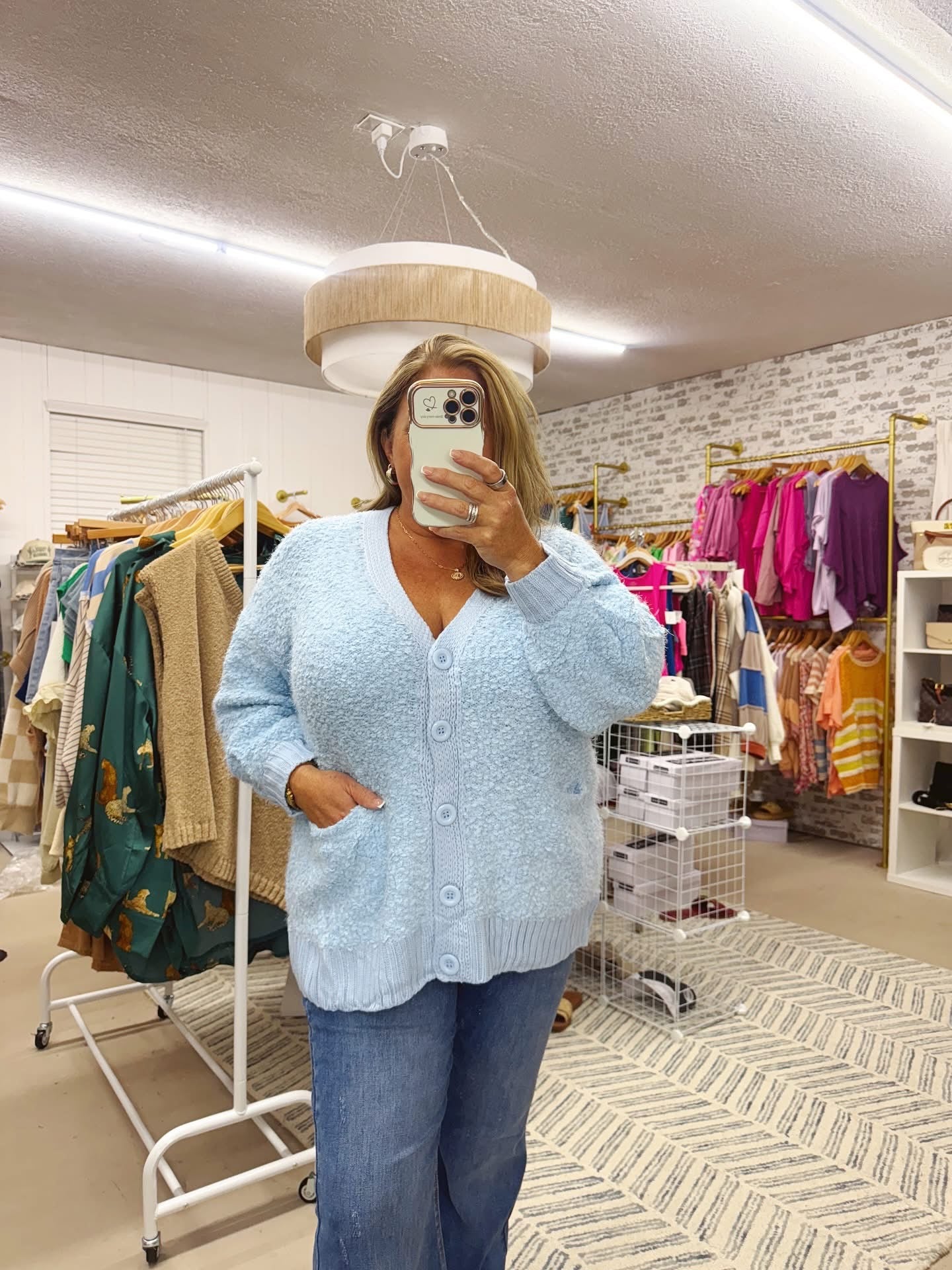 The Lisa | Sky Blue Oversized Cardigan