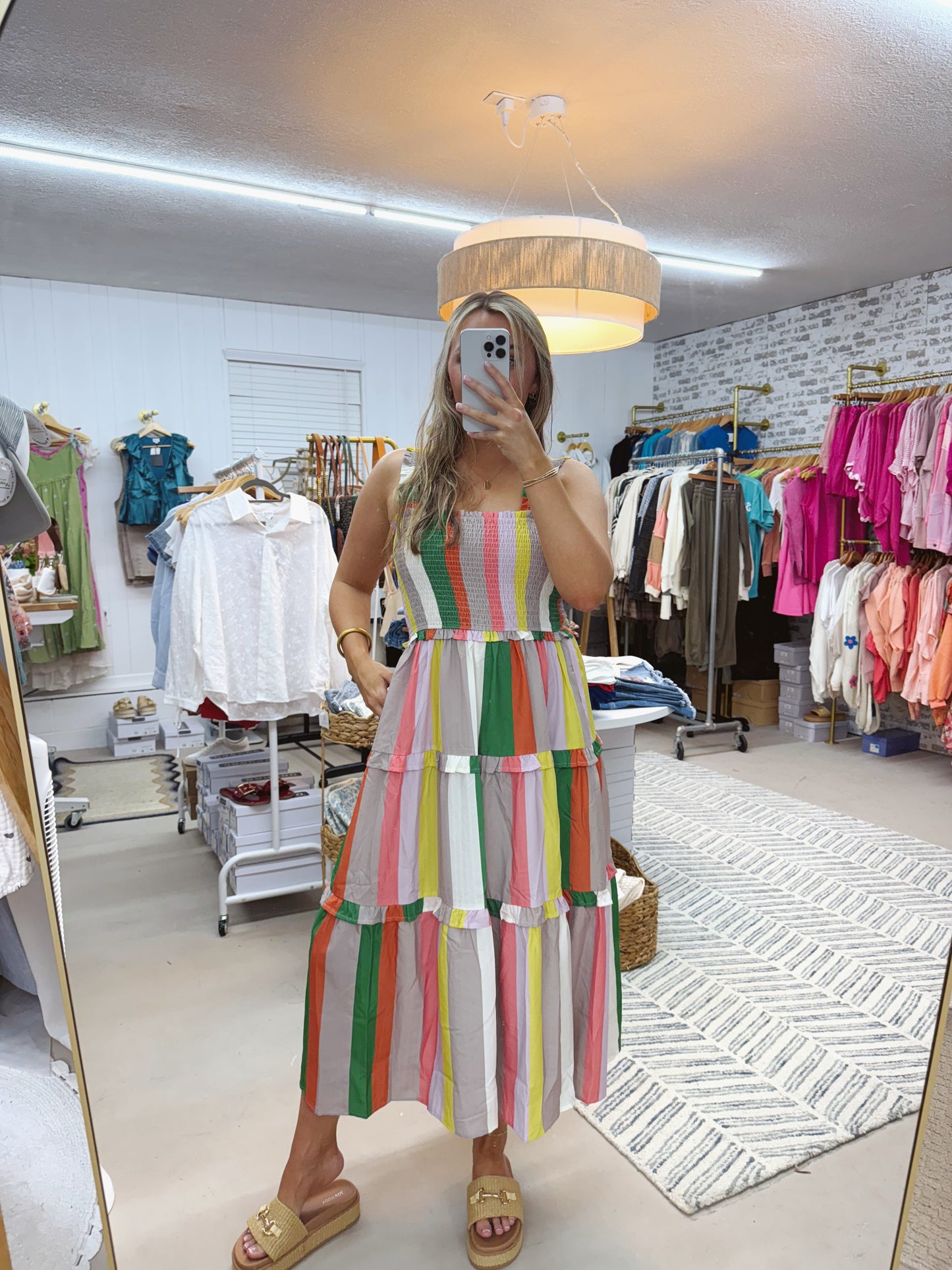 The Shelly | Multi Color Striped Dress