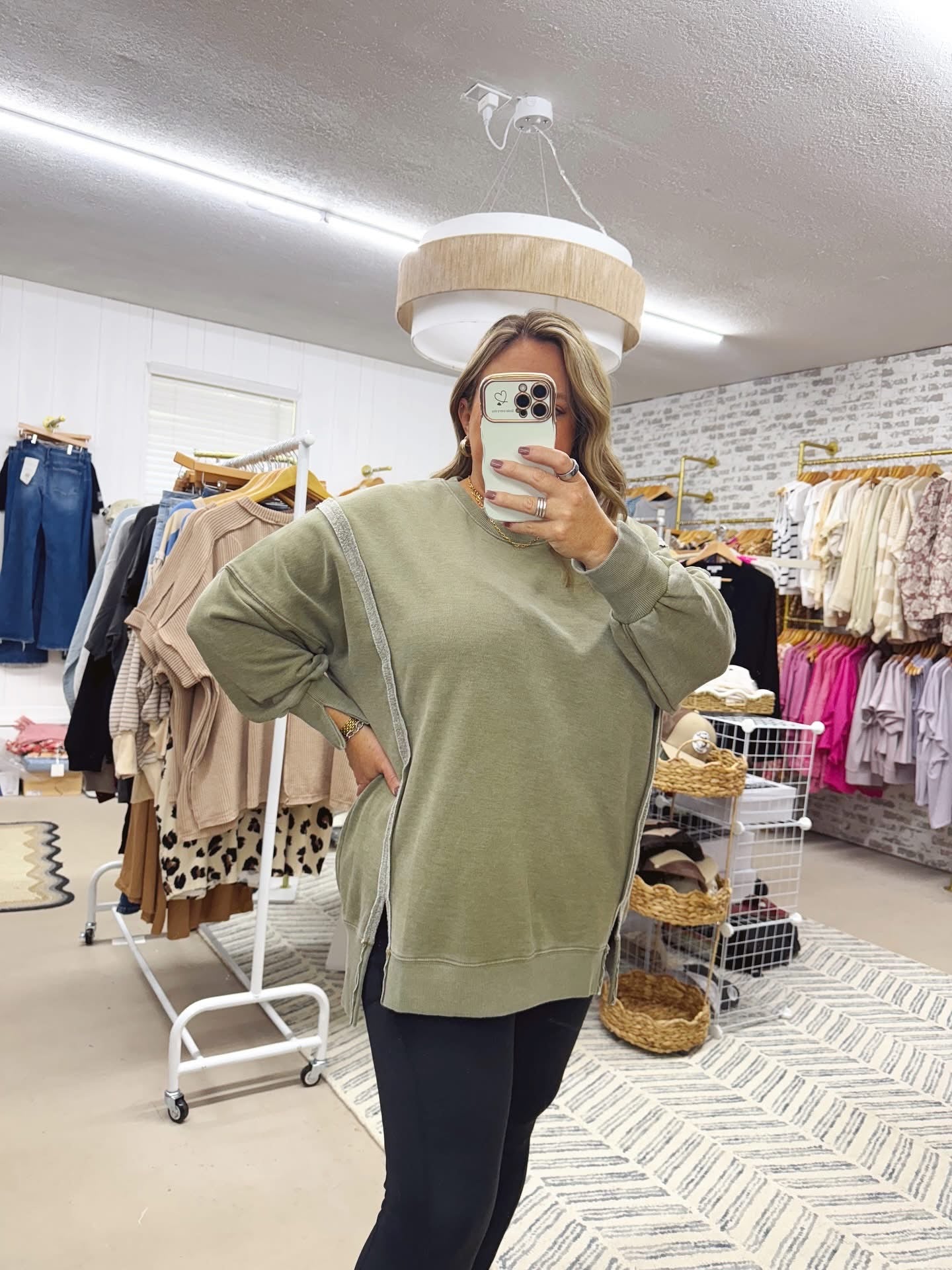 The Daphne | Olive Classic Crew