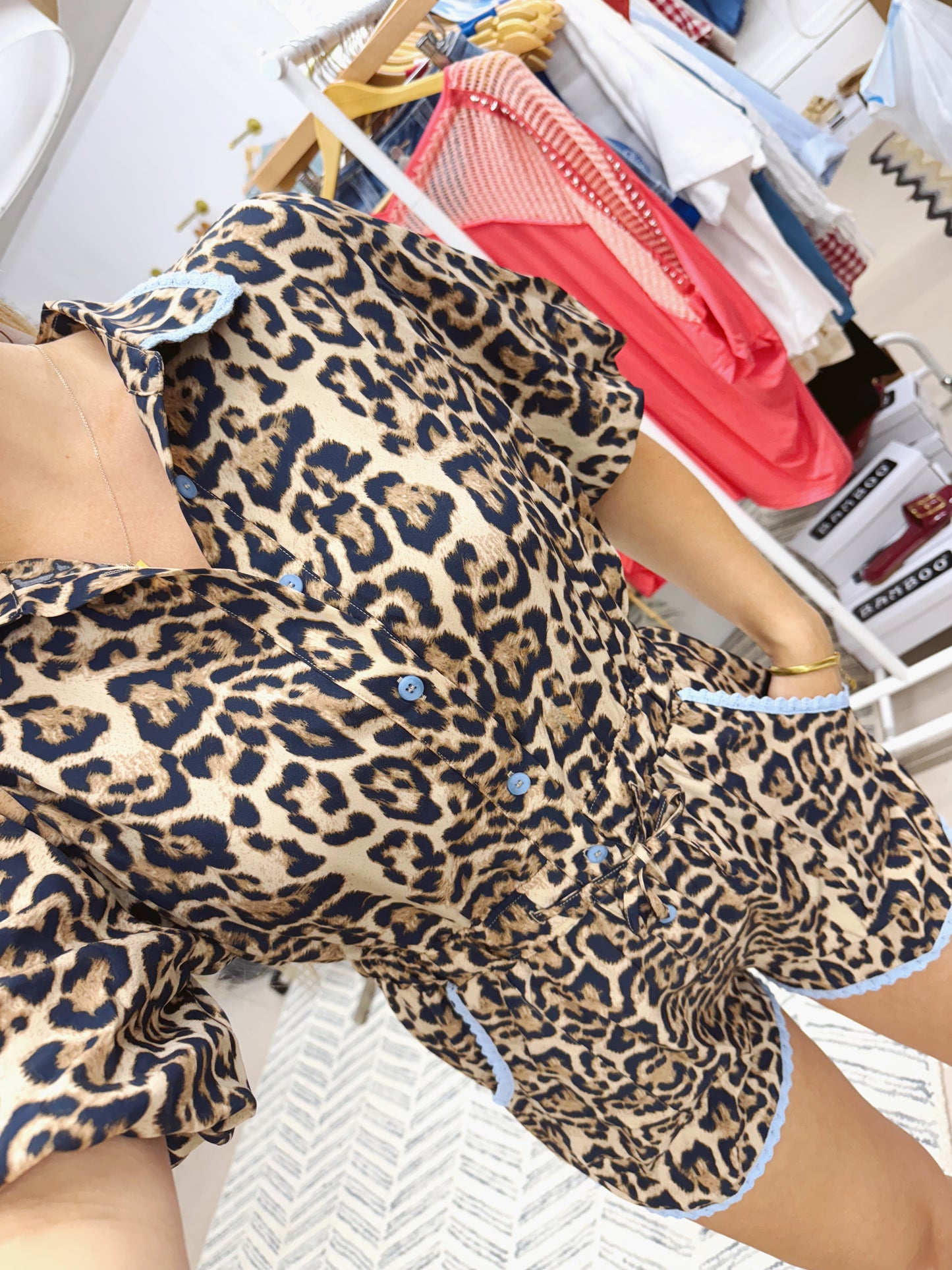 The Leopard Print Romper
