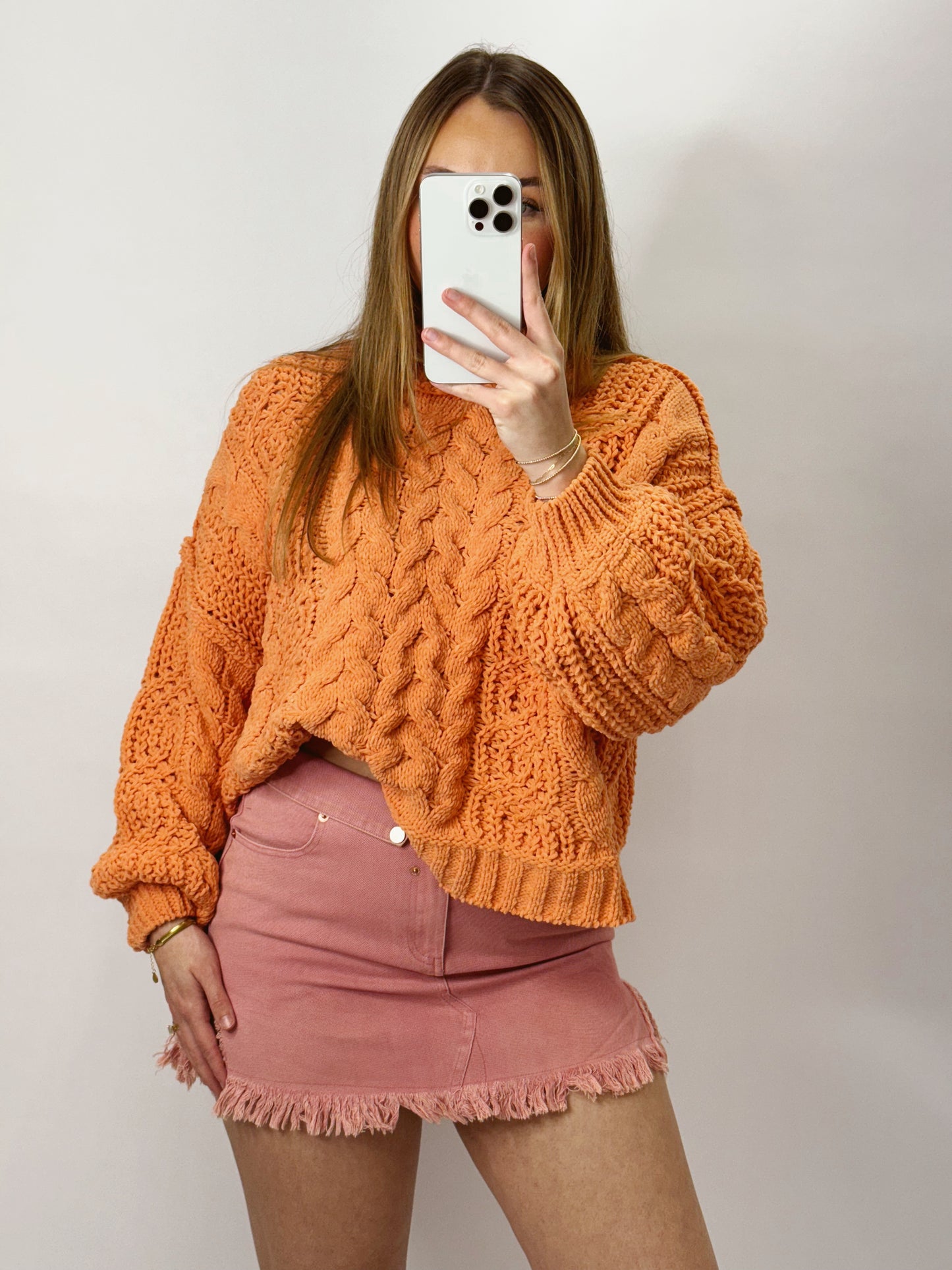 The Jessica | Pink Denim Mini Skirt