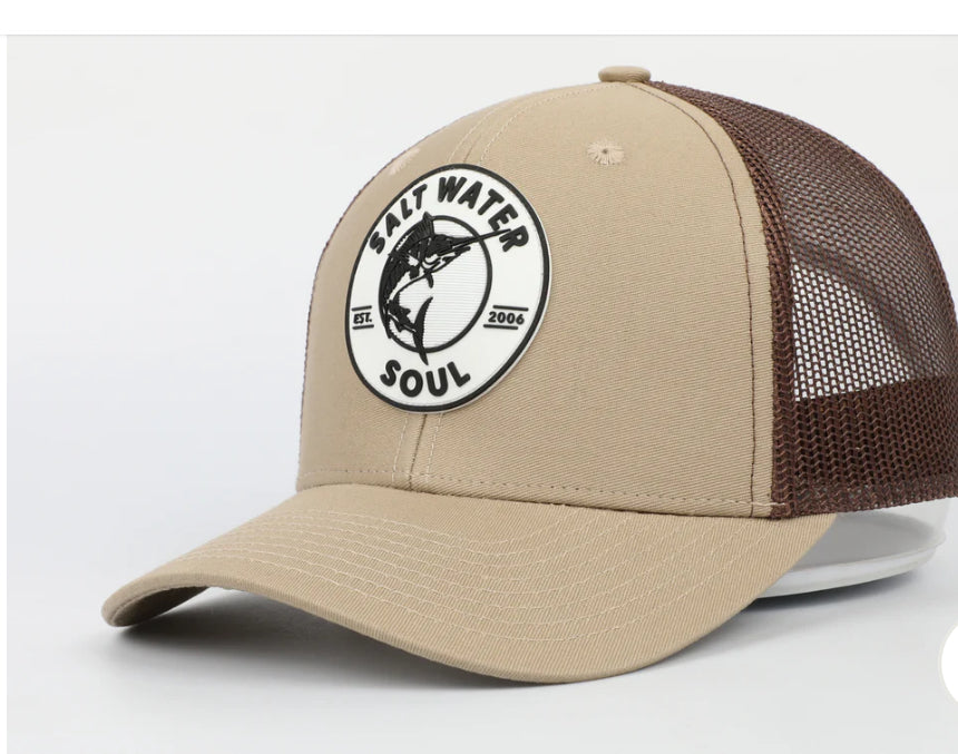 Flyin' Marlin | Brown Trucker Hat