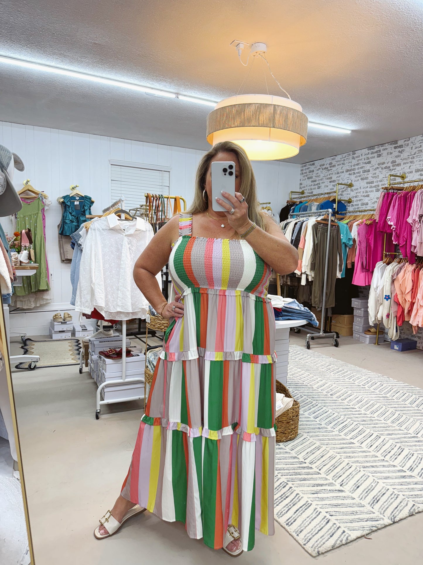 The Shelly | Multi Color Striped Dress