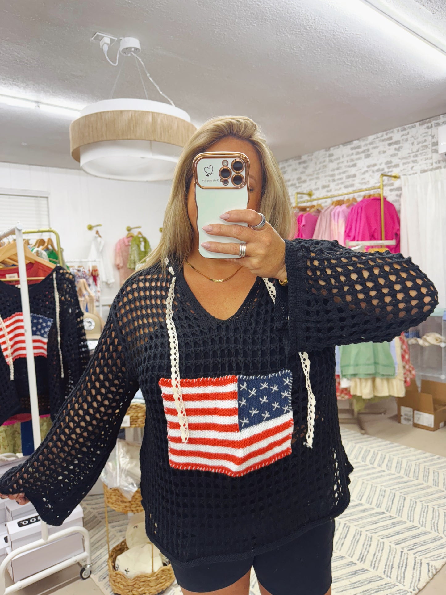 The American Flag Crochet Top