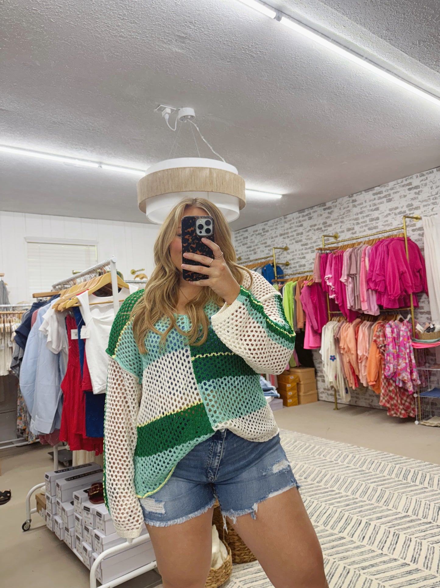 The Angela | Green Crochet Summer Top