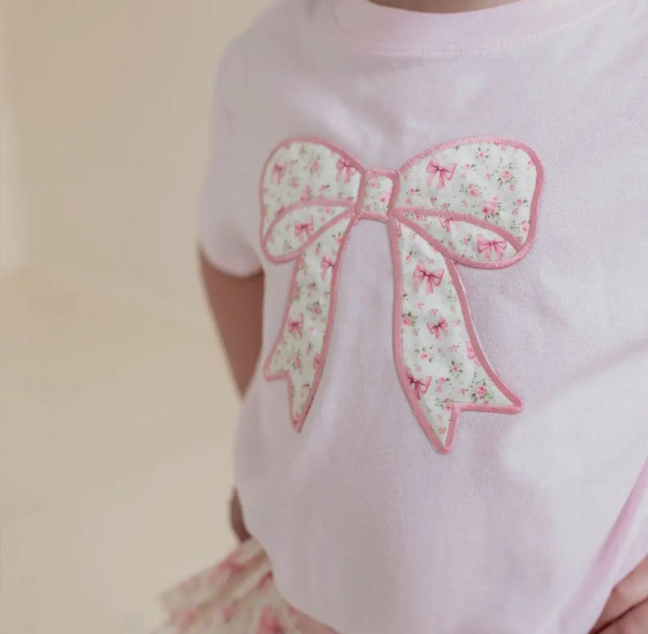 The Adaline | Ditsy Floral Bow Tee