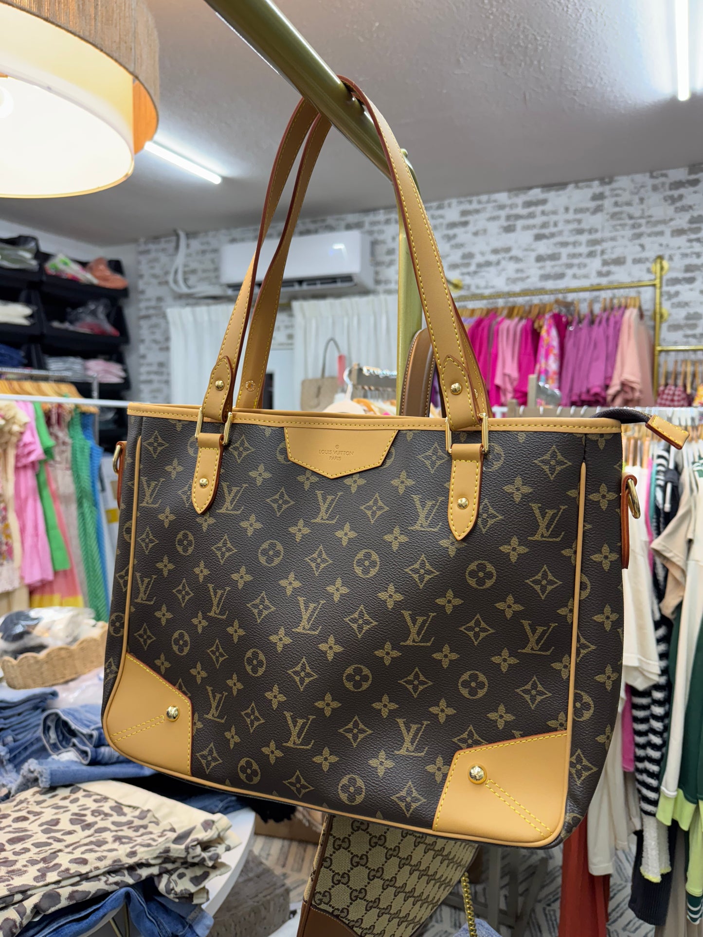 L/V Insp Monogram Shoulder Tote