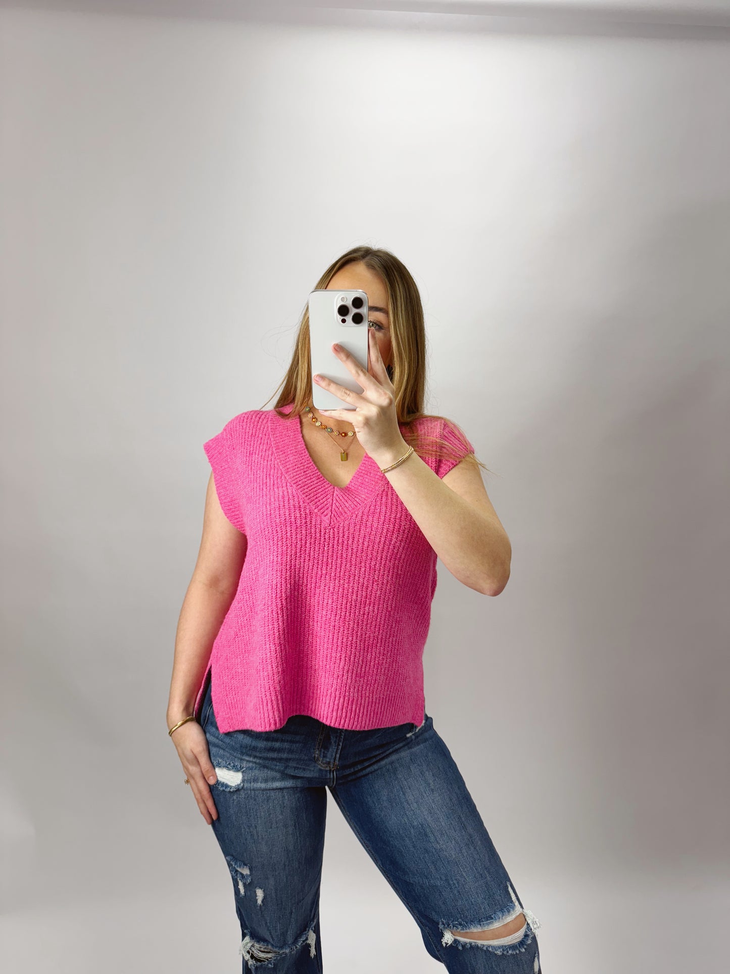 The Landry | Pink Sweater Vest