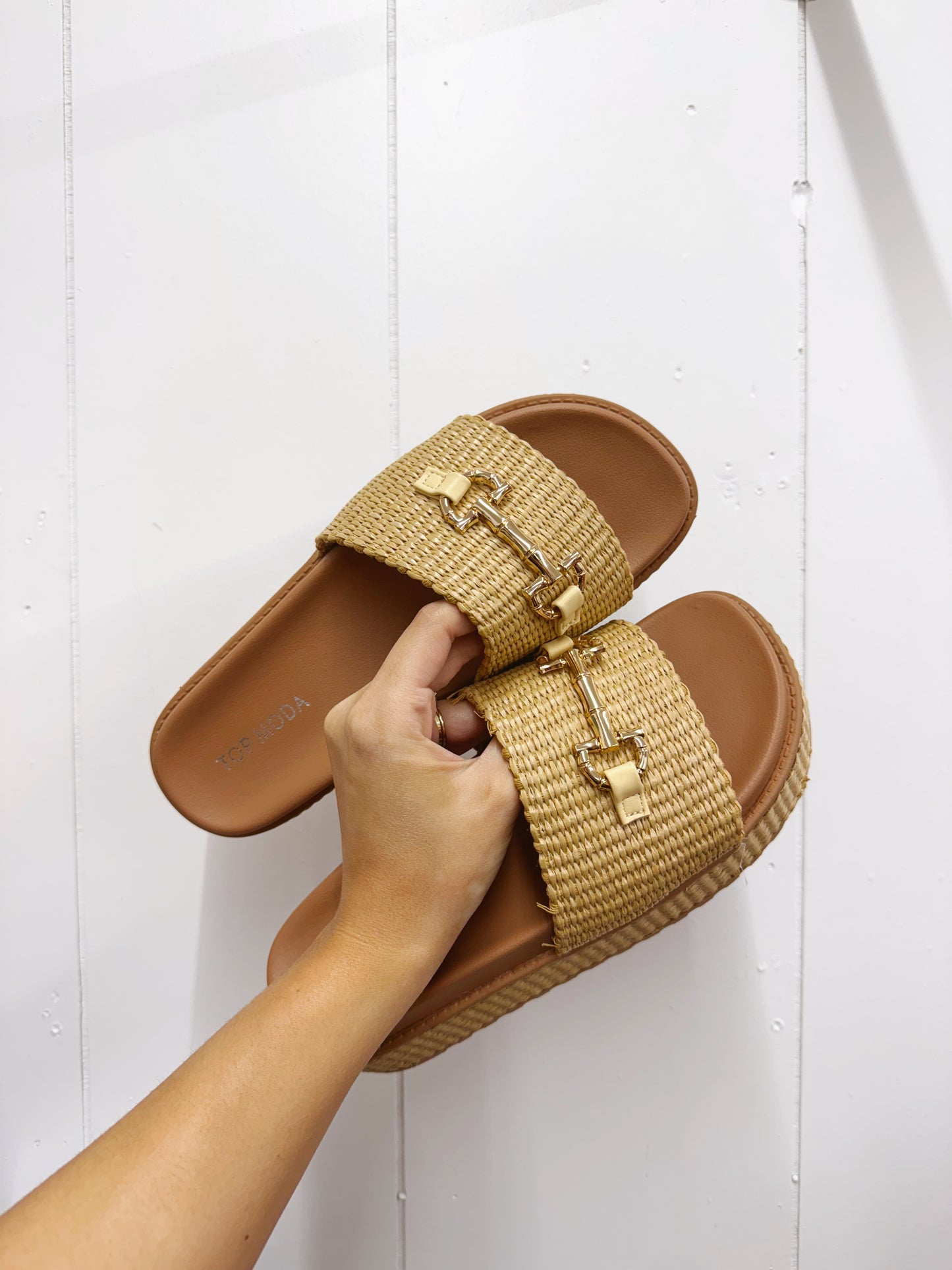 Braided Platform Sandals