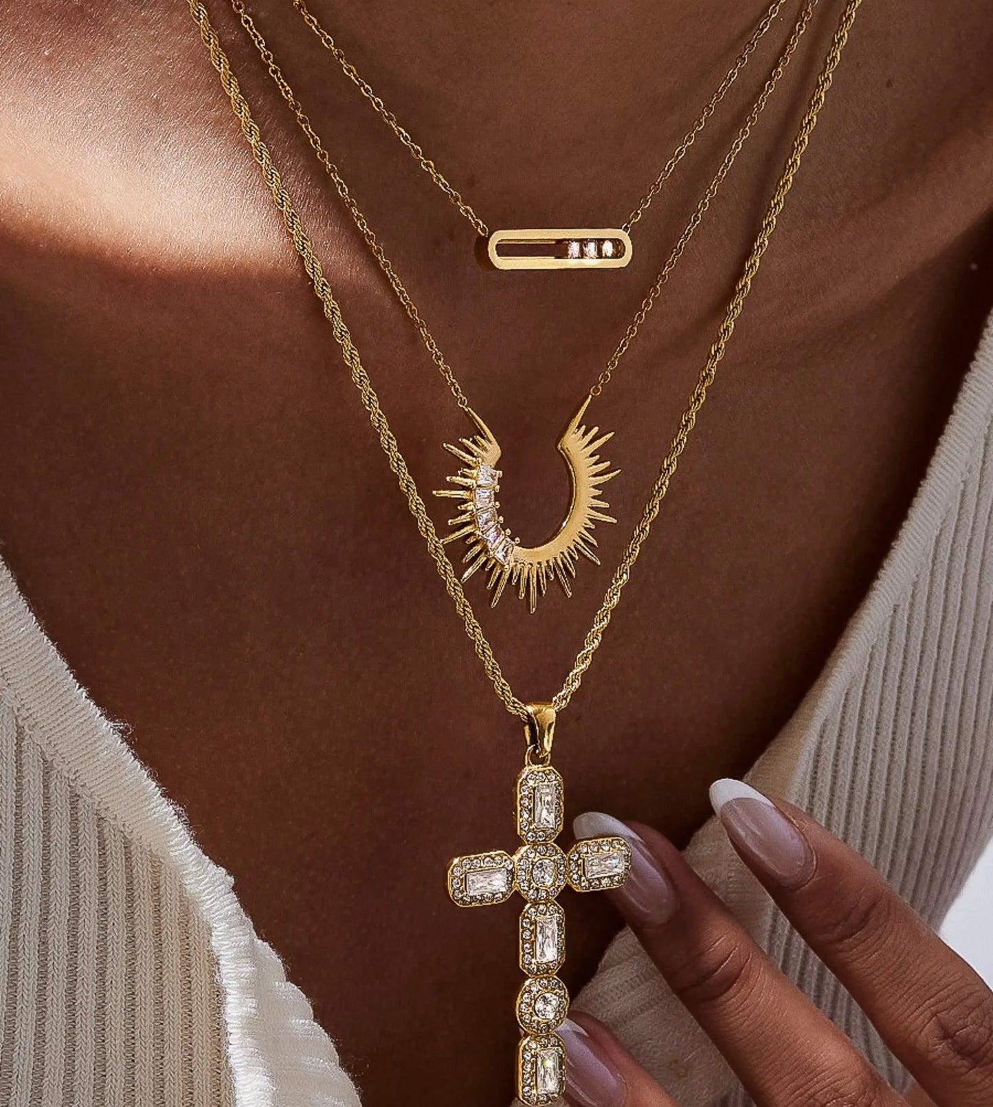 The Sunburst Necklace | Gold