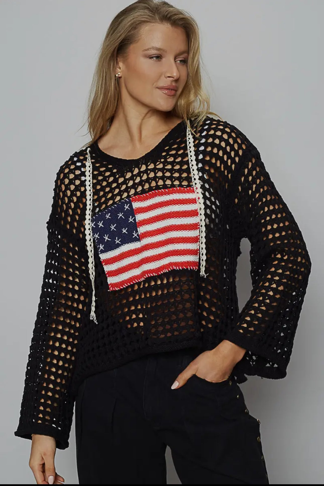 The American Flag Crochet Top