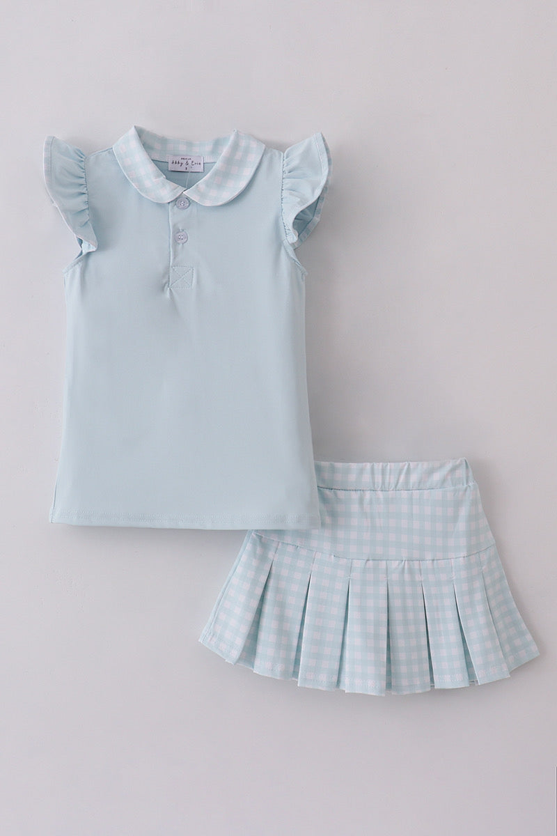 The Girls Active Skorts Set | Blue