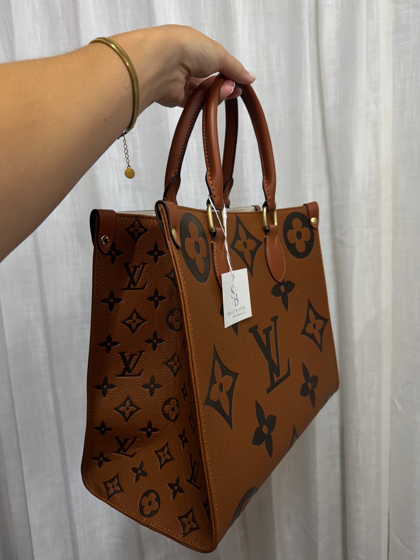 LV Brown Squared Handbag