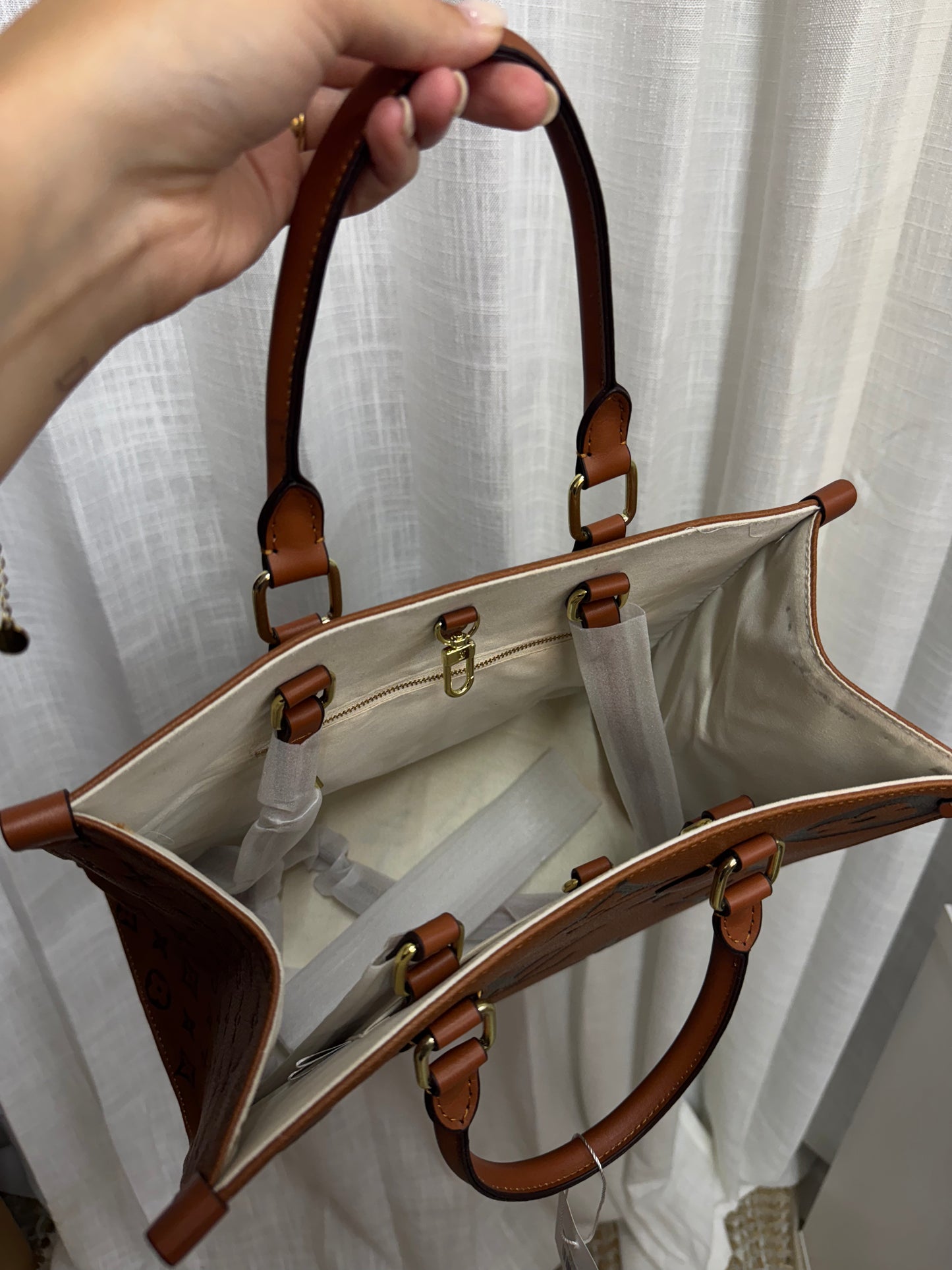 LV Brown Squared Handbag