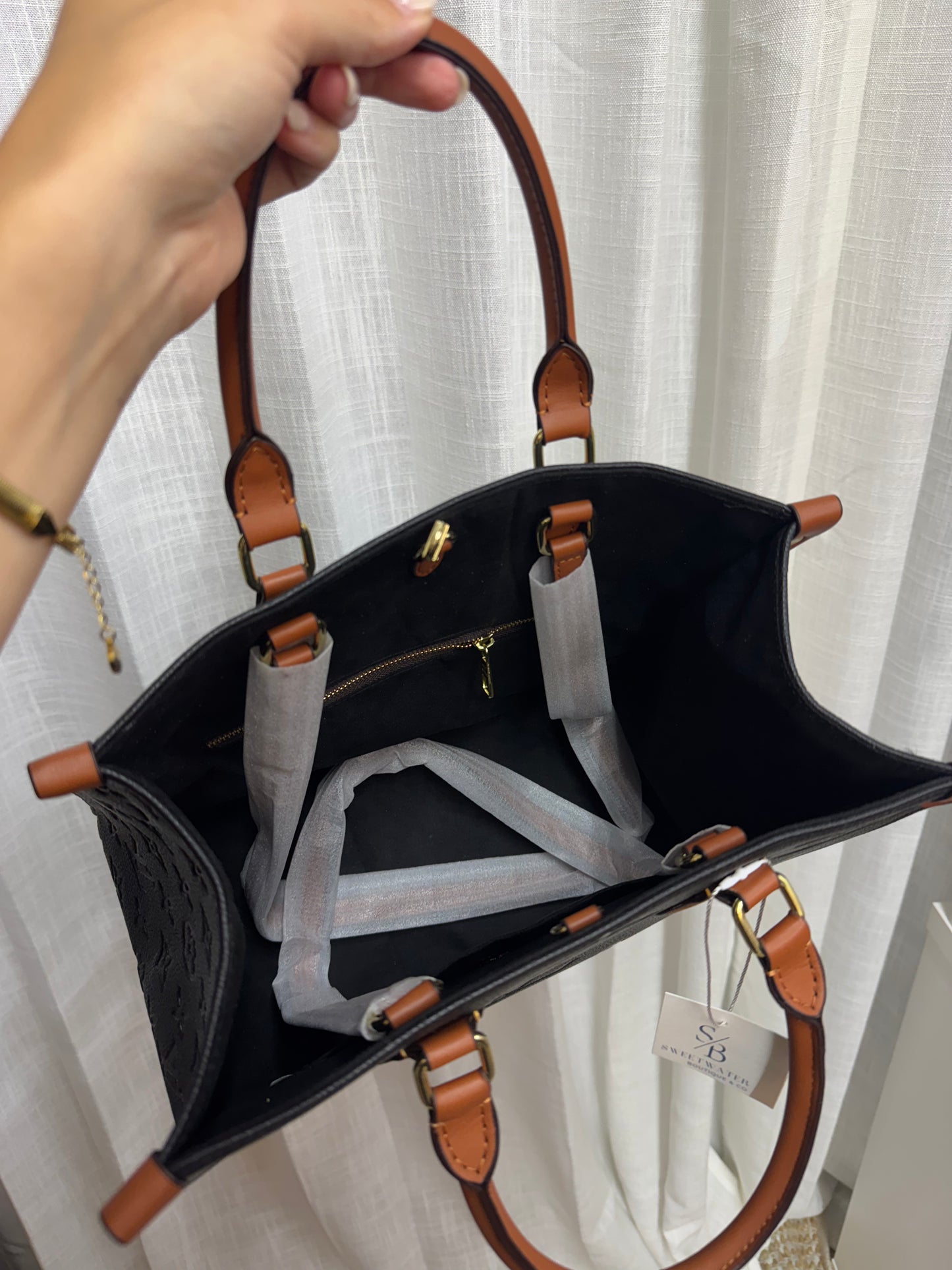 LV Black Squared Handbag